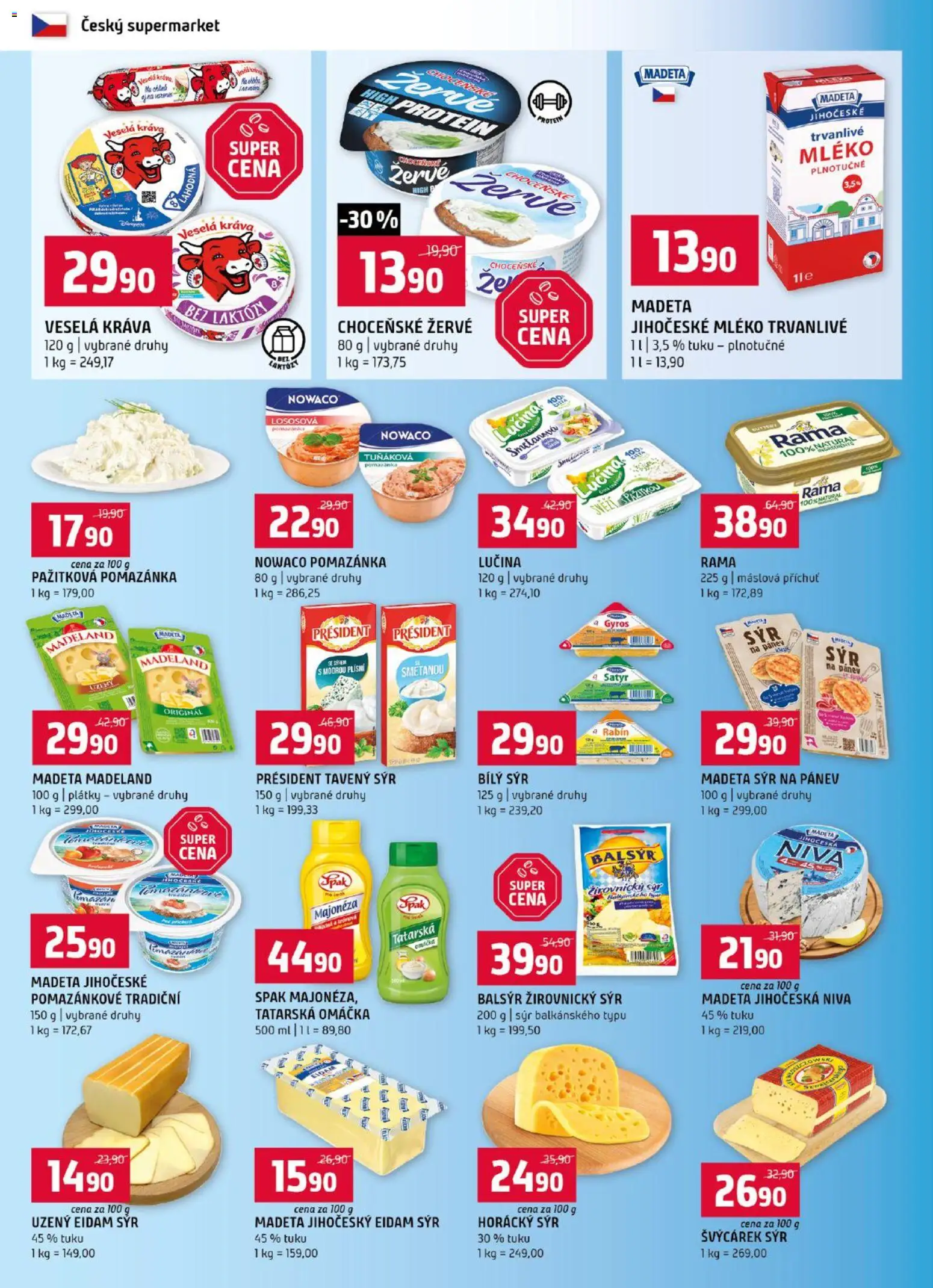 Terno leták od 23.09.2026 | Strana: 4 | Produkty: Tavený sýr, Bílý sýr, Gyros, Protein