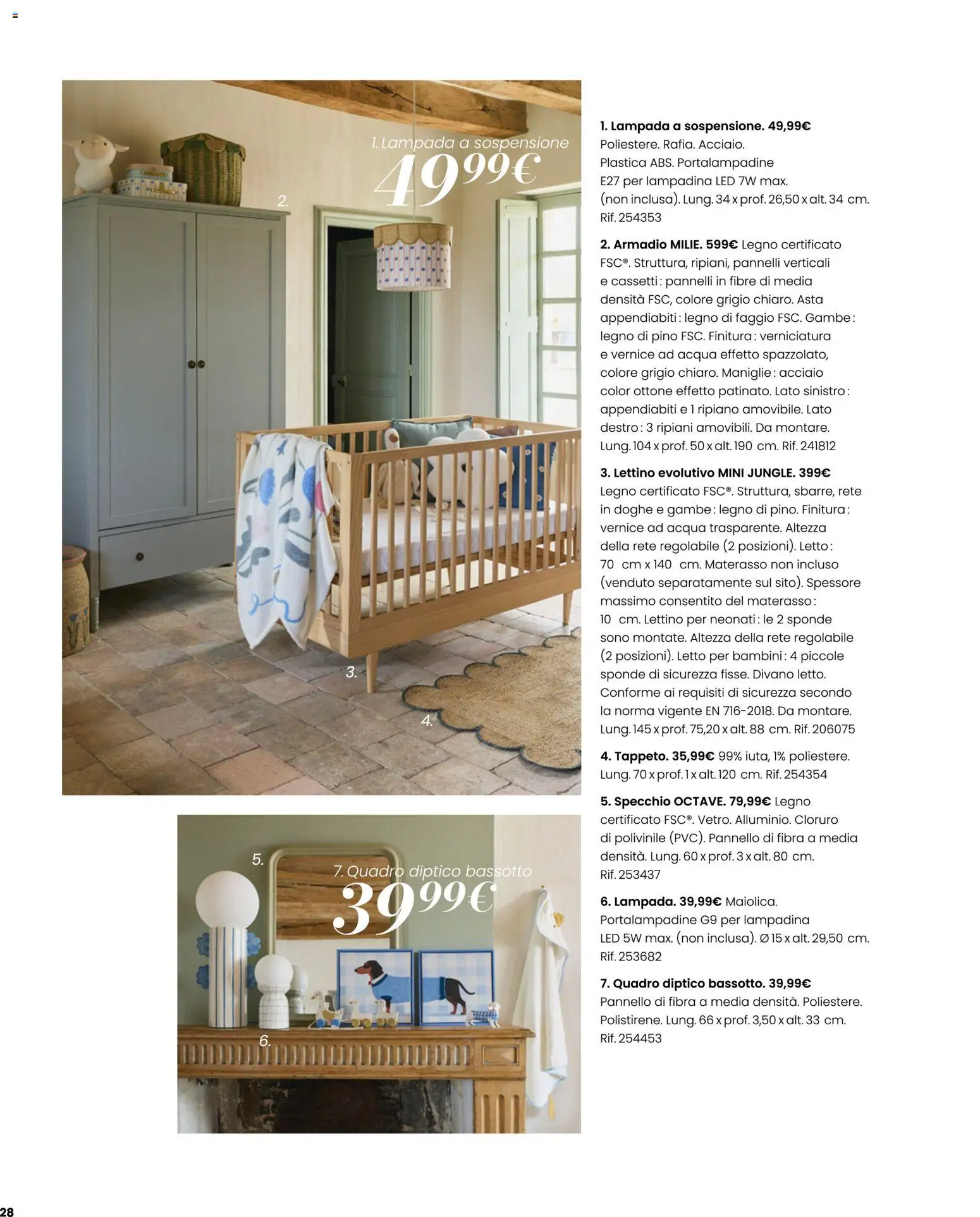 Volantino Maisons du Monde del 23/09/2026 | Pagina: 28 | Prodotti: Ripiano, Acqua, Lettino, Armadio