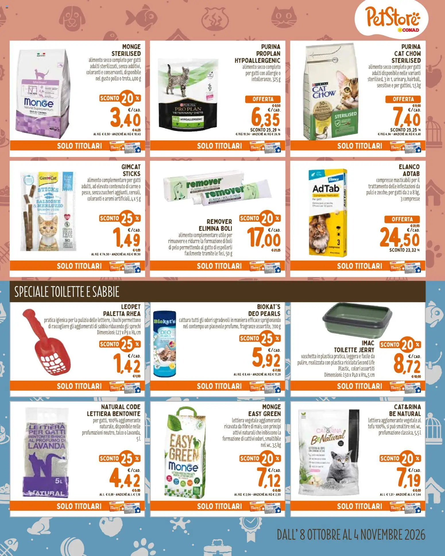 Volantino Conad del 08/10/2026 | Pagina: 5 | Prodotti: Paletta, Carne, Lavanda, Profumo
