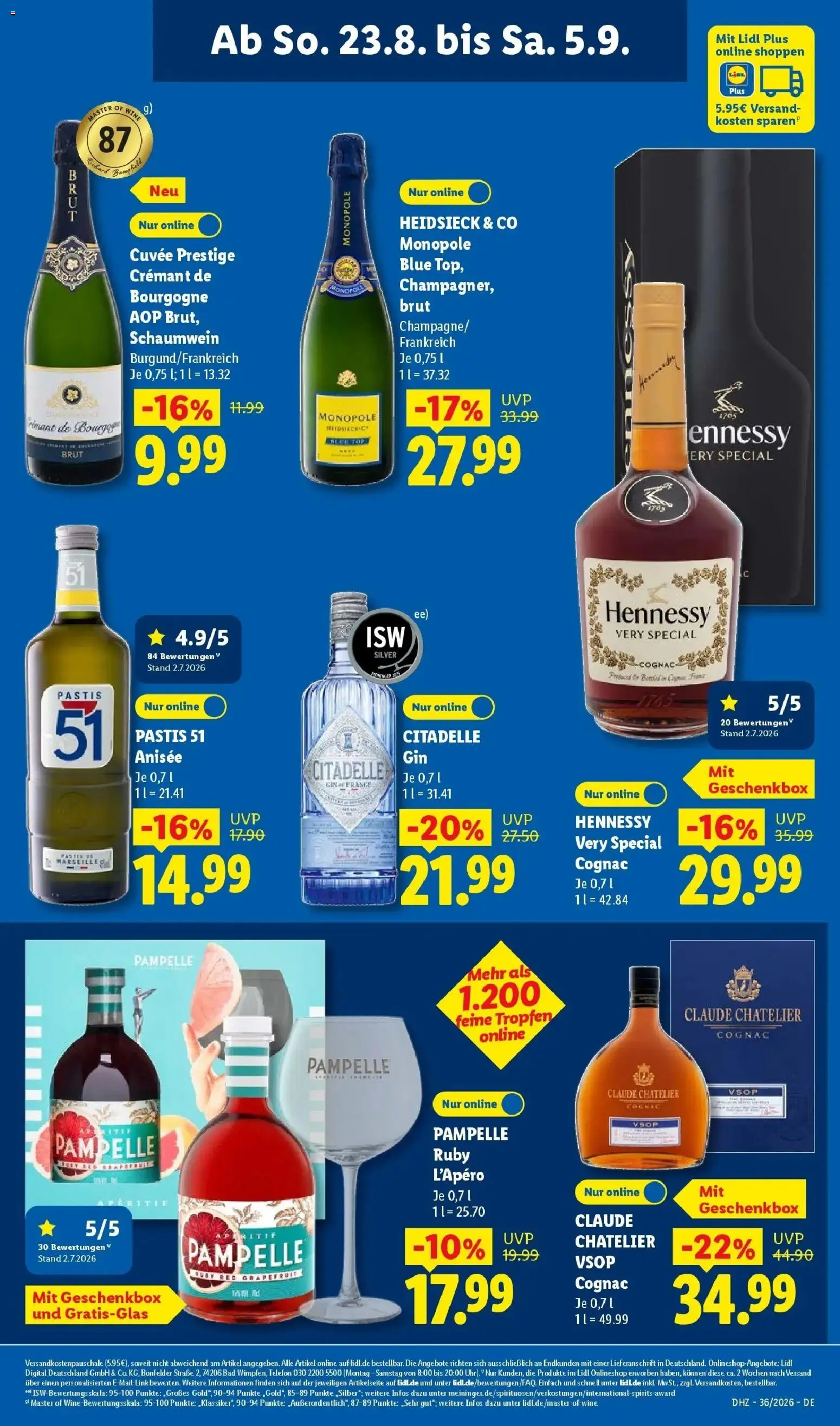Lidl Prospekt Braunschweig (ab 31.08.2026) zum Blättern » Angebote | Seite: 63 | Produkte: Top, Bad, Gin, Telefon