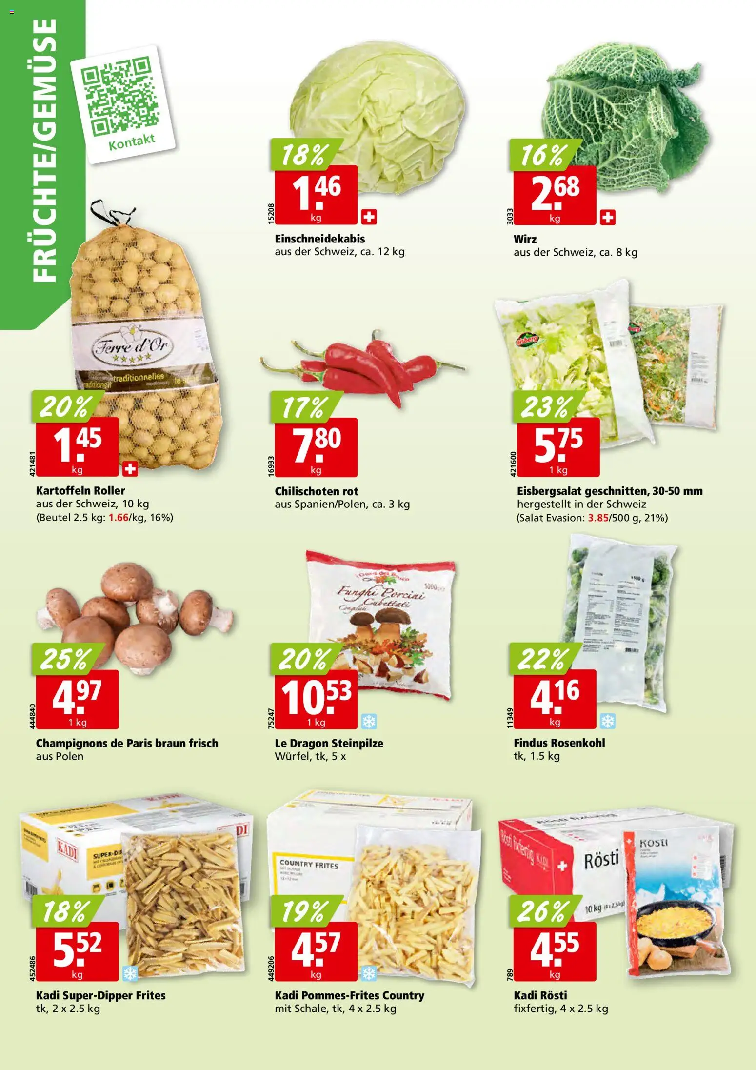 Aligro aktionen – gültig ab 21.09.2026 | Seite: 2 | Produkte: Champignons, Kartoffeln, Salat