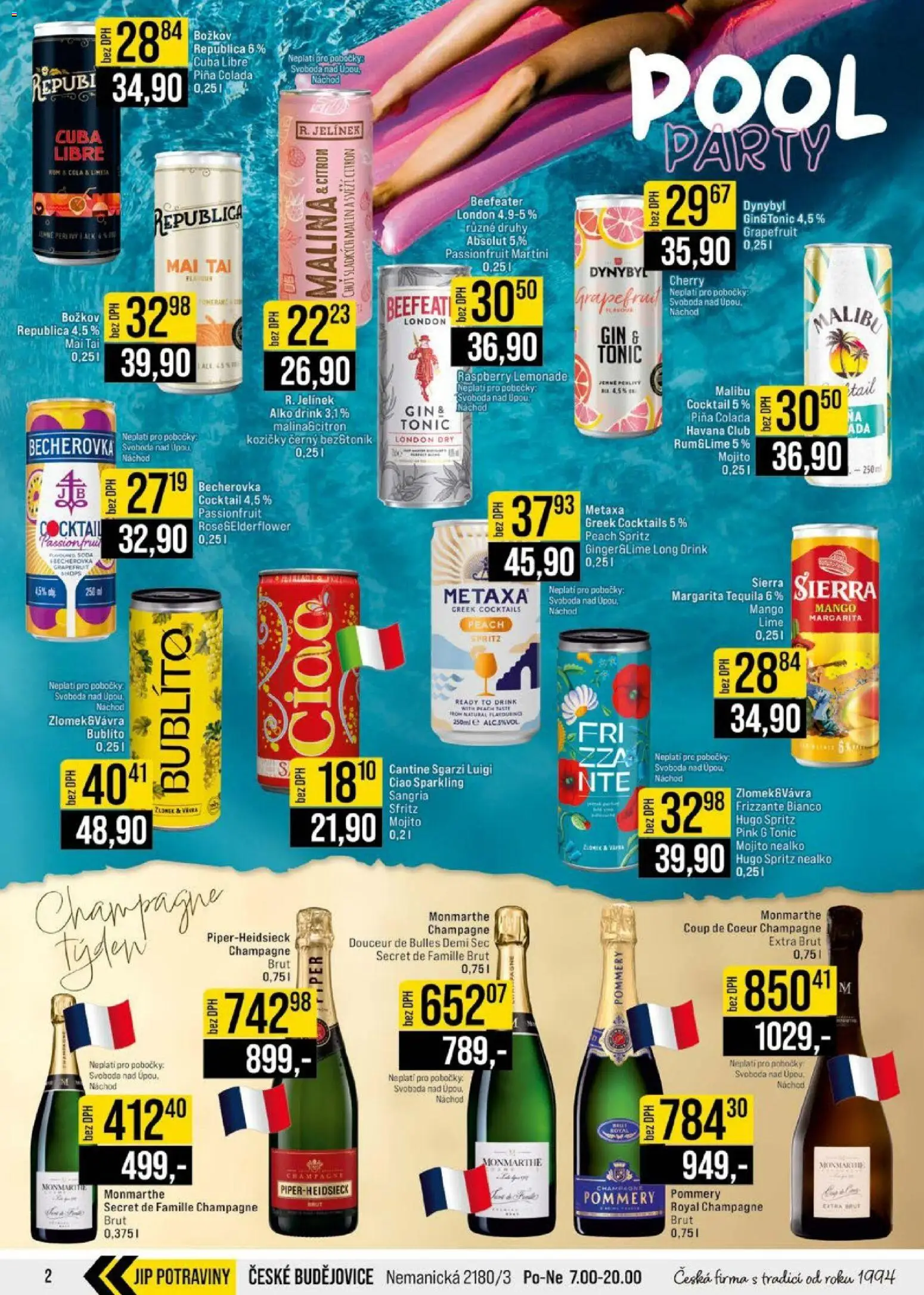 Jip leták - Cash & Carry od 22.07.2026 | Strana: 2 | Produkty: Mango, Gin, Citron, Beefeater