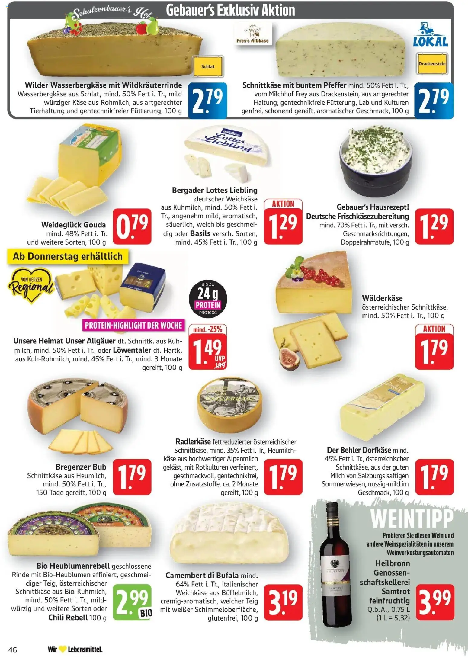 Edeka Prospekt Göppingen (ab 05.10.2026) » Angebote Online | Seite: 6 | Produkte: Milch, Gouda, Chili, Wein
