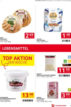 Transgourmet Flugblatt ab 28.09.2026 gültig | Seite: 15 | Produkte: Lebensmittel, Mehl