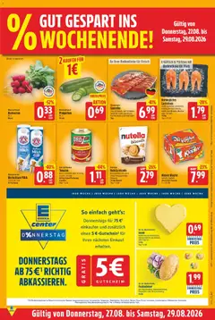 E center Prospekt ab 24.08.2026 gültig | Seite: 29 | Produkte: Gouda, Tomaten, Oro di parma, Bilder
