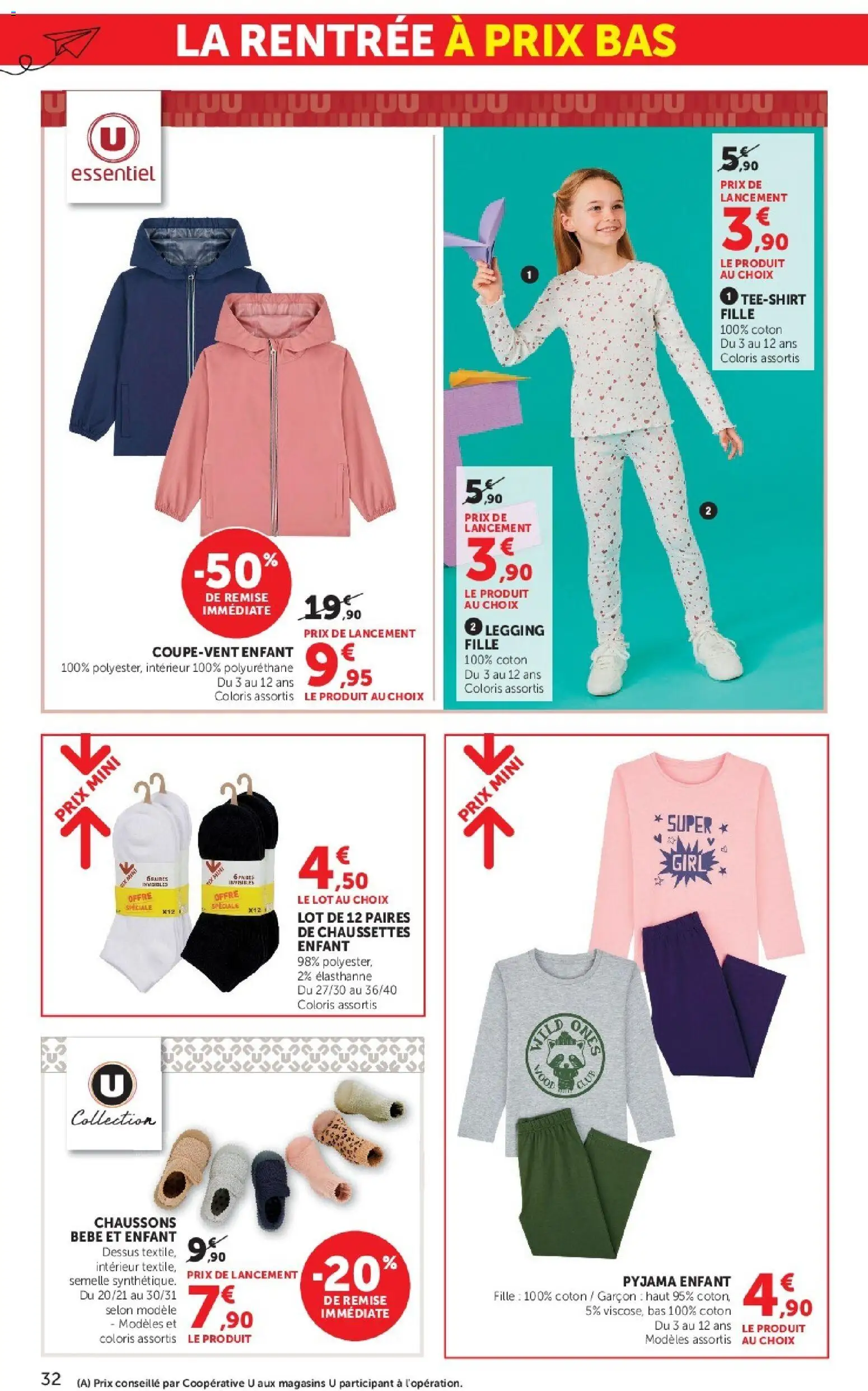 {H1} | Page: 32 | Produits: Coton, Legging, Chaussons, Pyjama