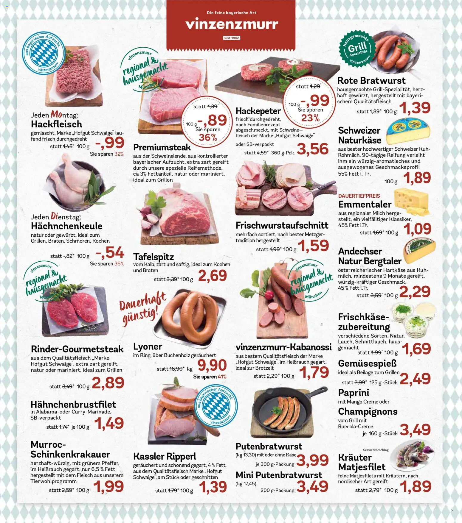 AEZ Prospekt – gültig ab 15.06.2026 | Seite: 5 | Produkte: Tafelspitz, Creme, Champignons, Frischkase