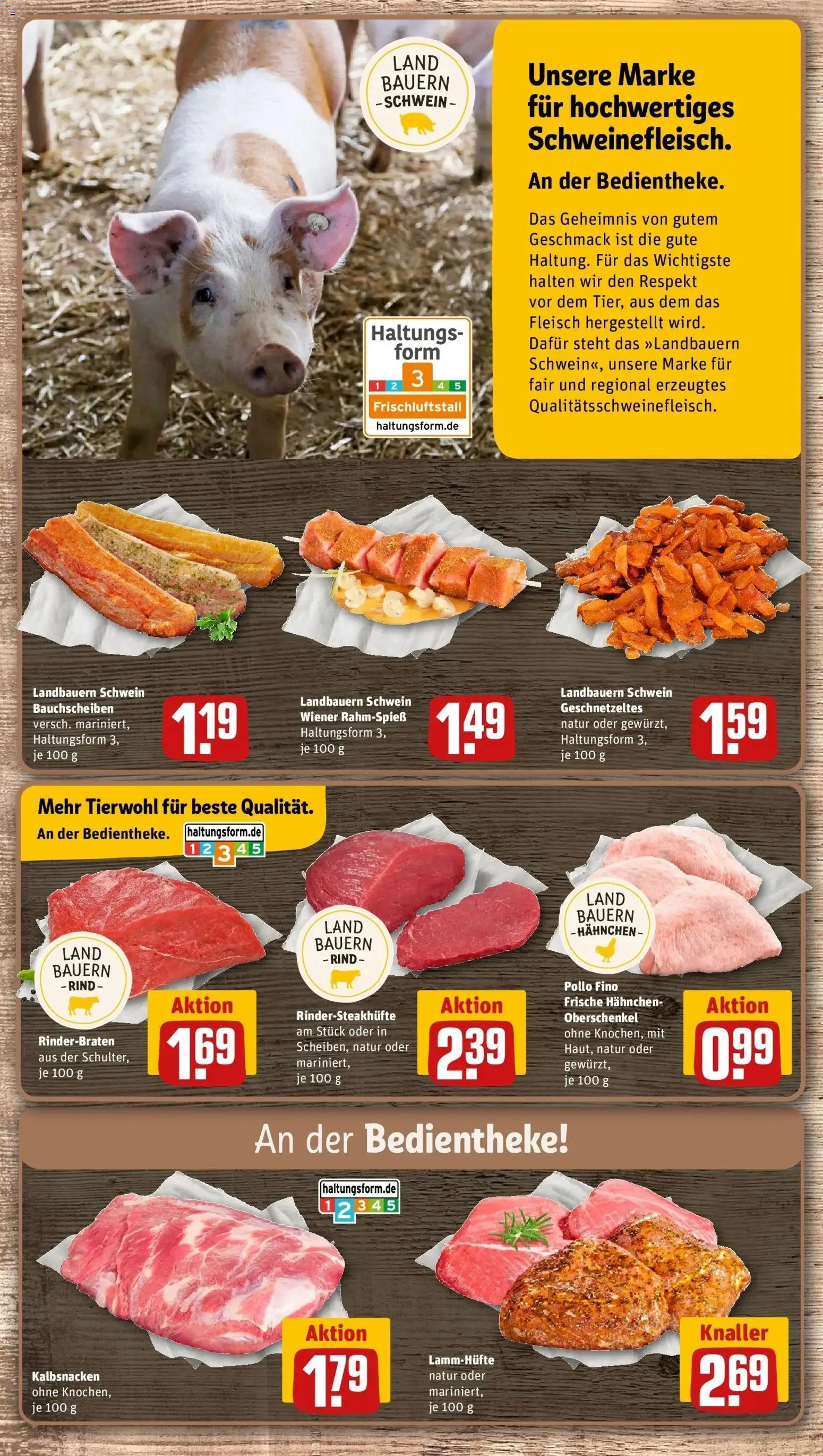 REWE Prospekt ab 14.09.2026 zum Blättern » Angebote | Seite: 6 | Produkte: Rinderbraten, Hahnchen, Fleisch