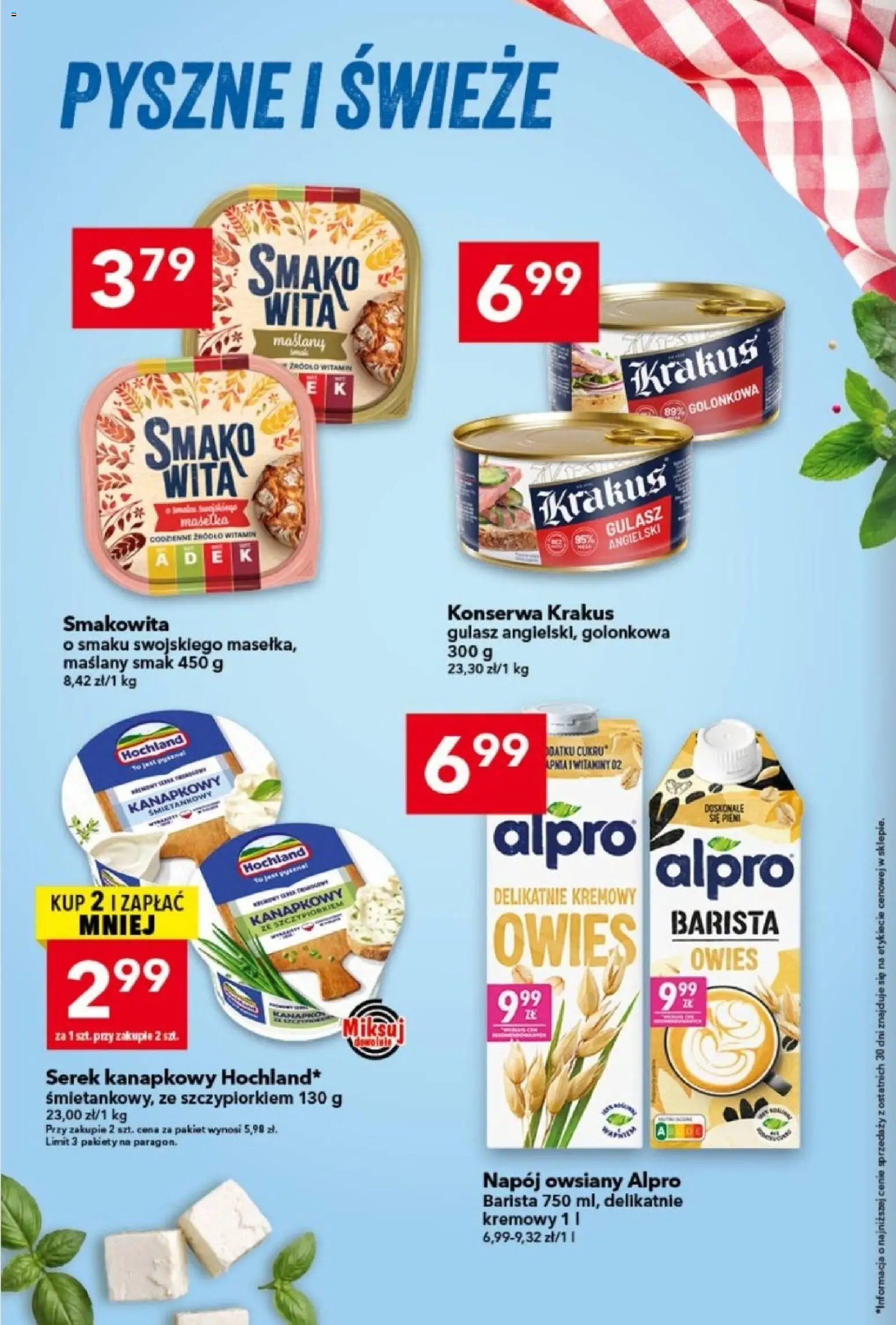 Lewiatan gazetka od 13.08.2026 | Strona: 2 | Produkty: Serek kanapkowy, Napój owsiany, Serek, Gulasz