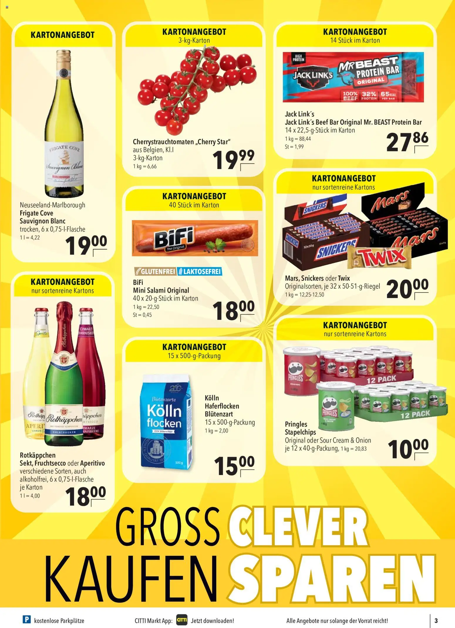 CITTI Markt Prospekt – gültig ab 29.07.2026 | Seite: 3 | Produkte: Kolln, Mars, Rotkäppchen, Salami