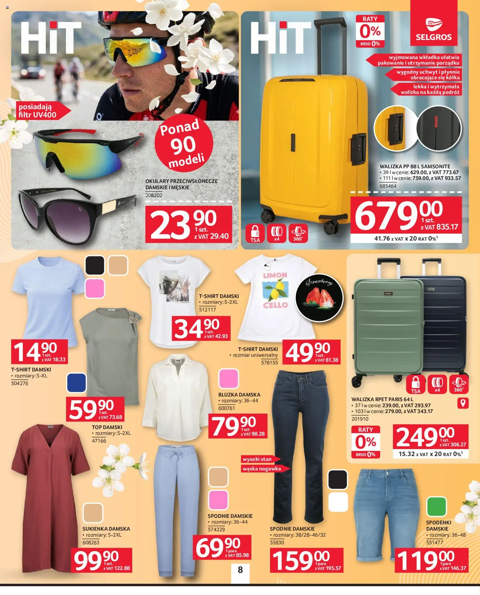 Selgros cash&carry gazetka - Oferta przemysłowa od 21.05.2026 | Strona: 10 | Produkty: Bluzka, Top, Spodenki, Walizka