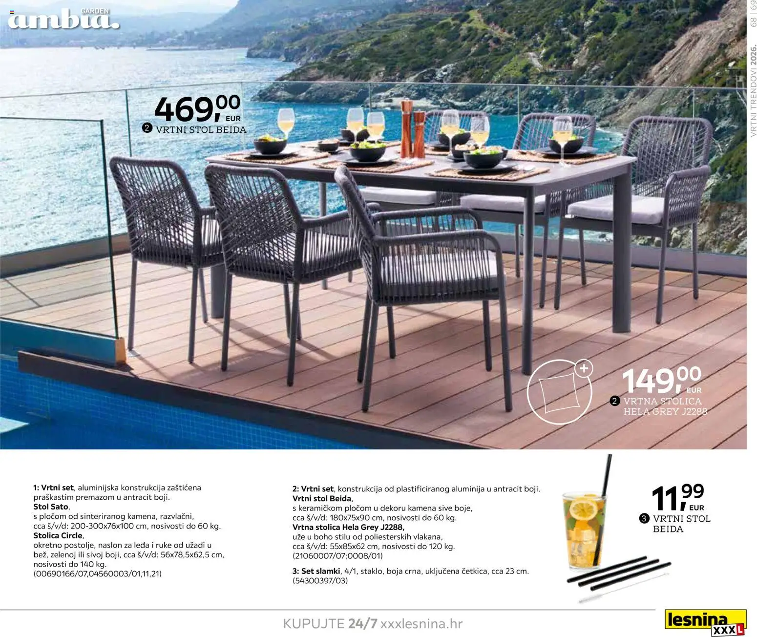 Lesnina katalog | vrijedi od 06.02.2026 | Stranica: 69 | Proizvodi: Stol, Stolica