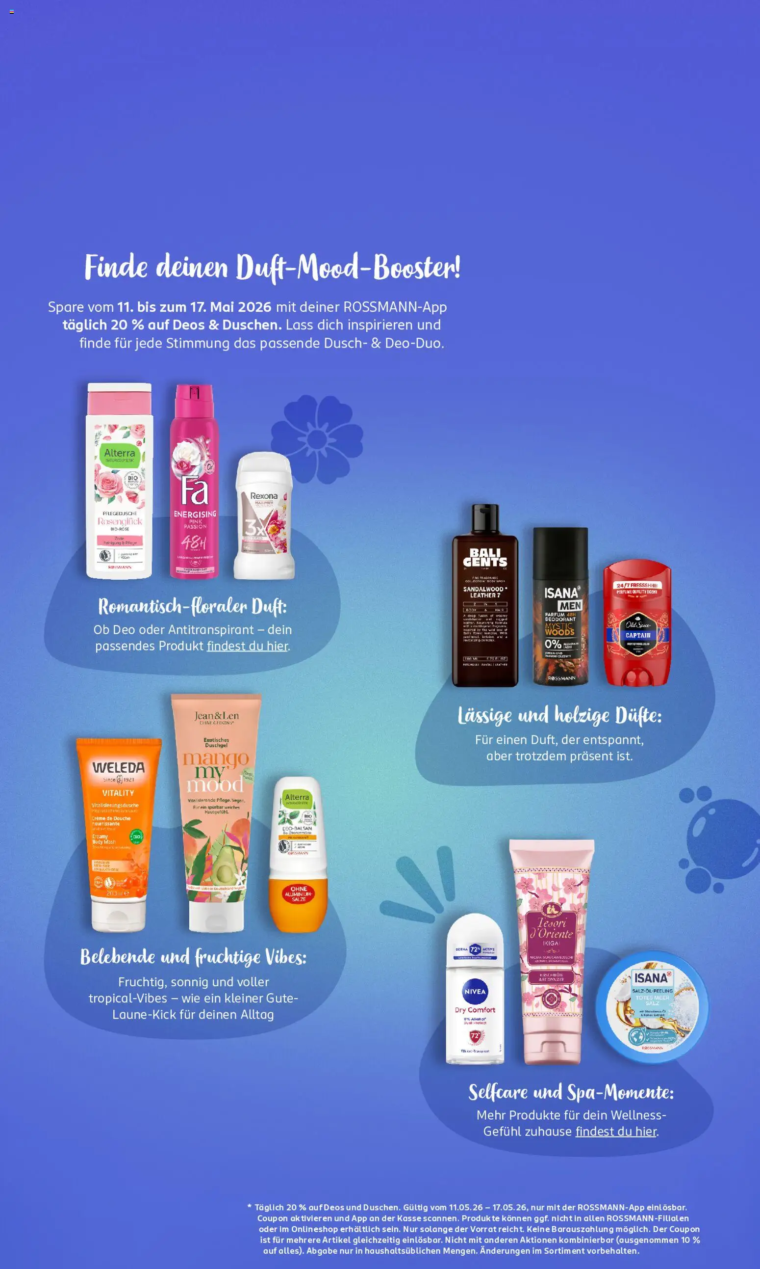 Rossmann Prospekt 	 – gültig ab 11.05.2026 | Seite: 4 | Produkte: Parfüm, Creme, Salz, Mango