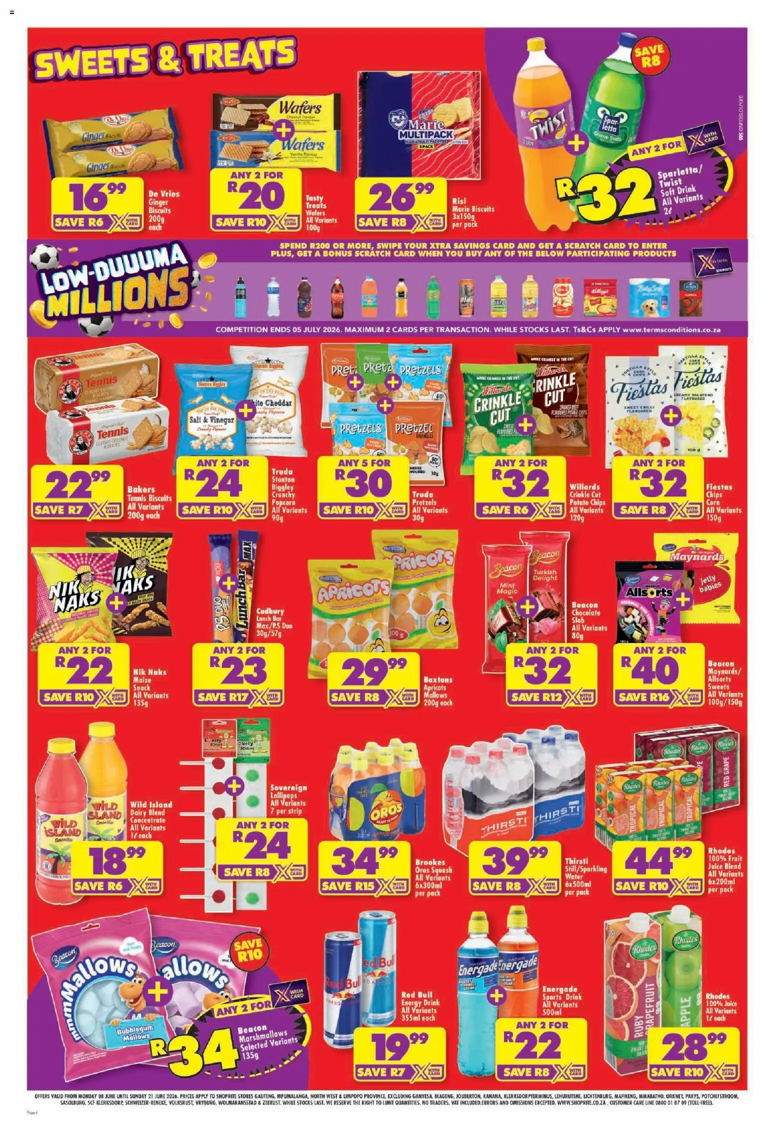 New Shoprite catalogue – valid from 08.06.2026 | Page: 6 | Products: Grapefruit, Water, Fruit, Dairy blend