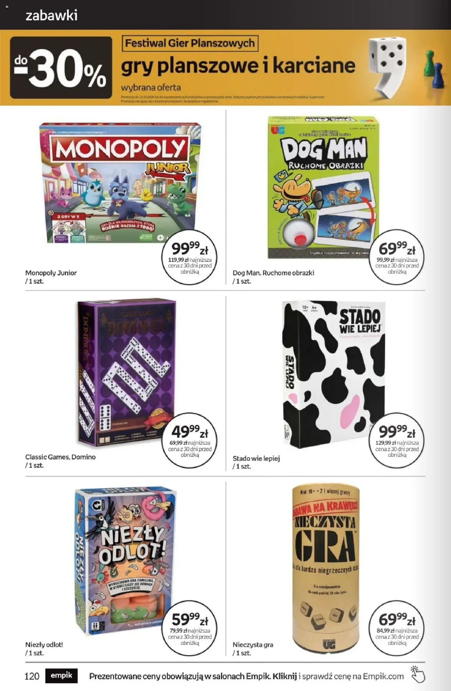 Empik promocje od 23.09.2026 | Strona: 120 | Produkty: Zabawki, Gra, Gry planszowe, Gry