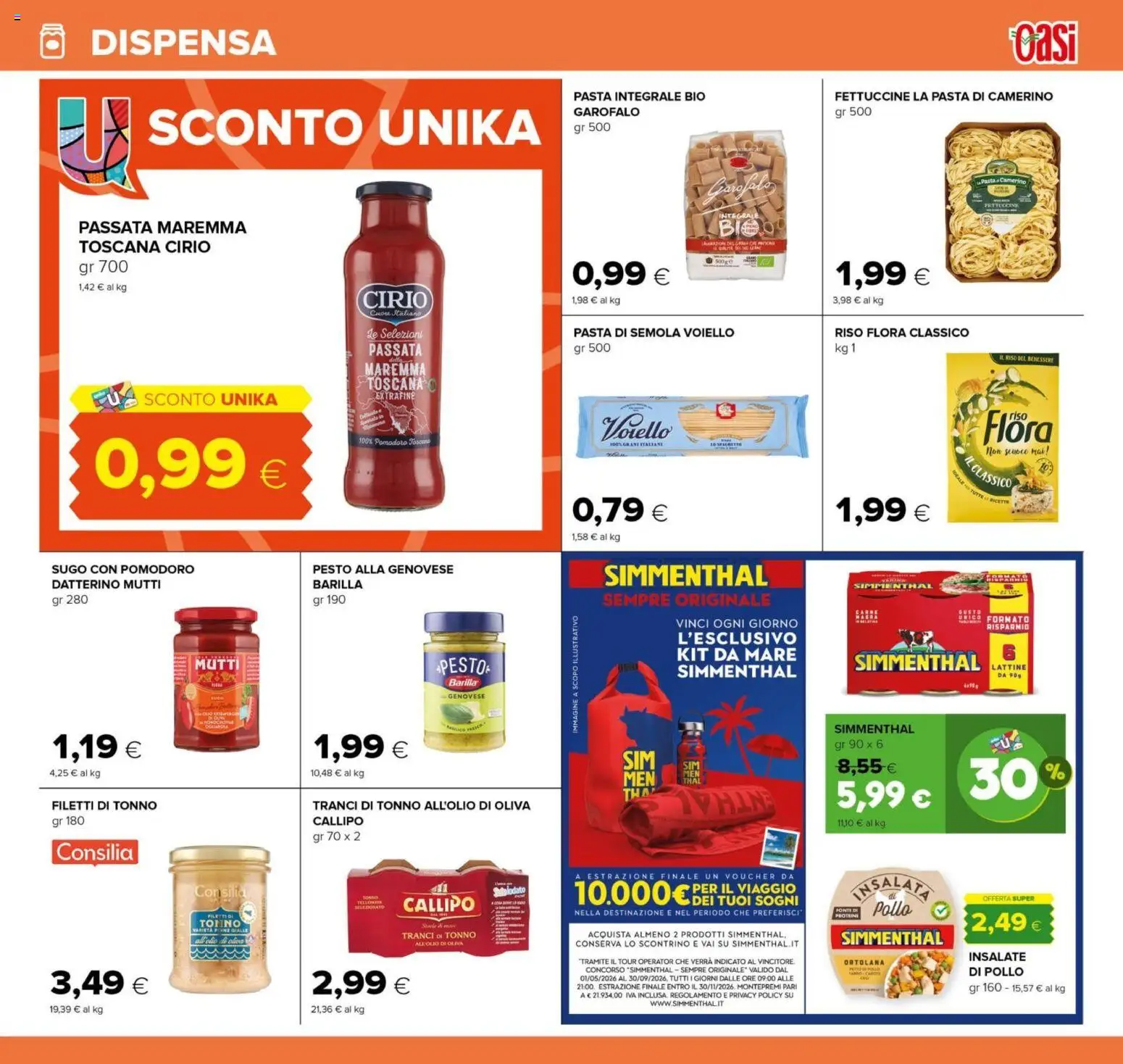 Volantino Oasi del 21.05.2026 | Pagina: 19 | Prodotti: Riso, Pomodoro, Pasta, Sugo