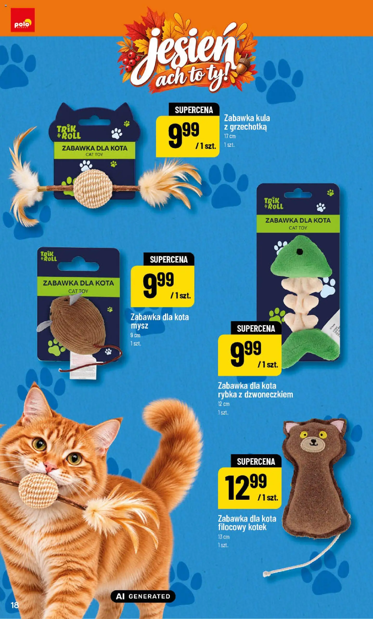 POLOmarket katalog - Jesień od 25.09.2026 | Strona: 18 | Produkty: Mysz, Zabawka dla kota