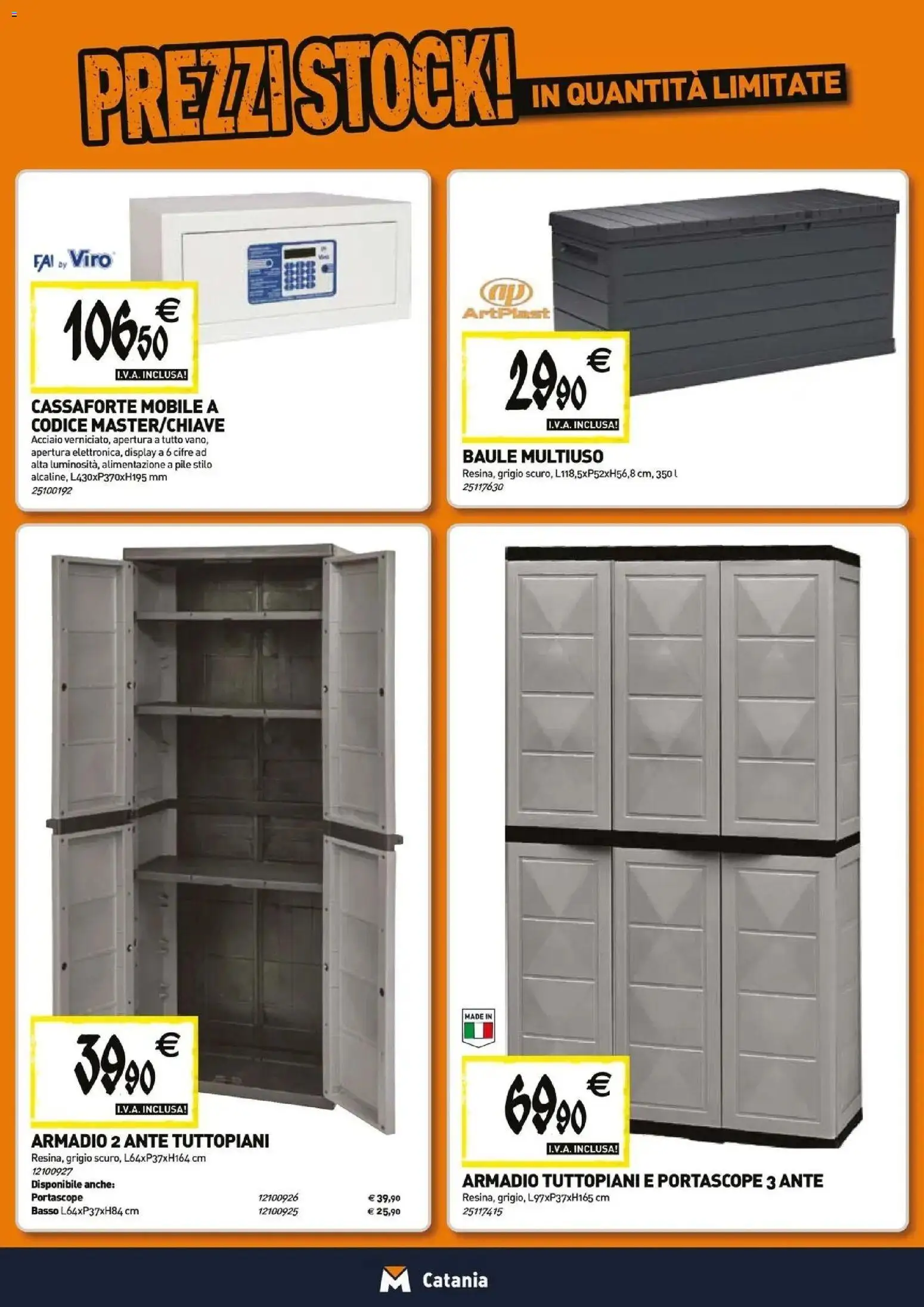 Volantino TECNOMAT del 23.04.2026 | Pagina: 17 | Prodotti: Pile, Baule, Cassaforte, Armadio
