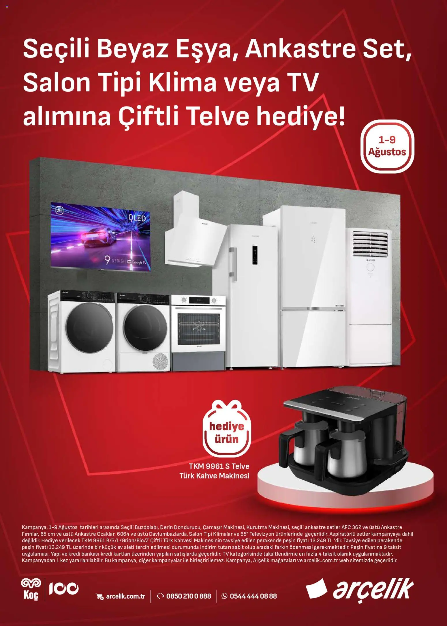 Arçelik - İklimlendirme Kataloğu - 01 Ağustos 2026 tarihinden itibaren geçerlidir | Sayfa: 2 | Ürünler: Kahve, TV, Klima, Kahve makinesi