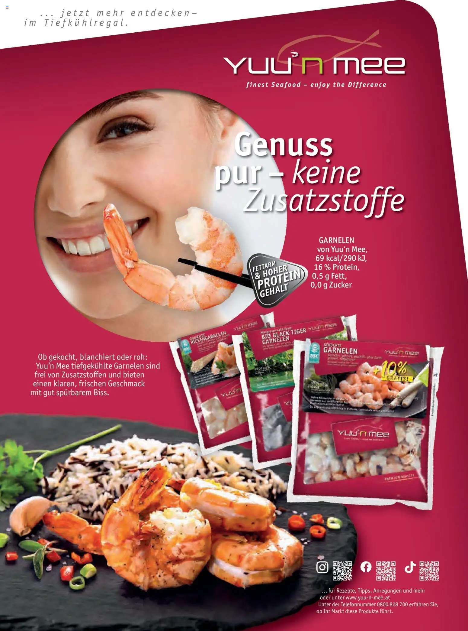 Billa AT akciós ujság - amely érvényes a következő dátumtól: 2026.10.01. | Oldal: 77 | Termékek: Seafood, Protein, Pur
