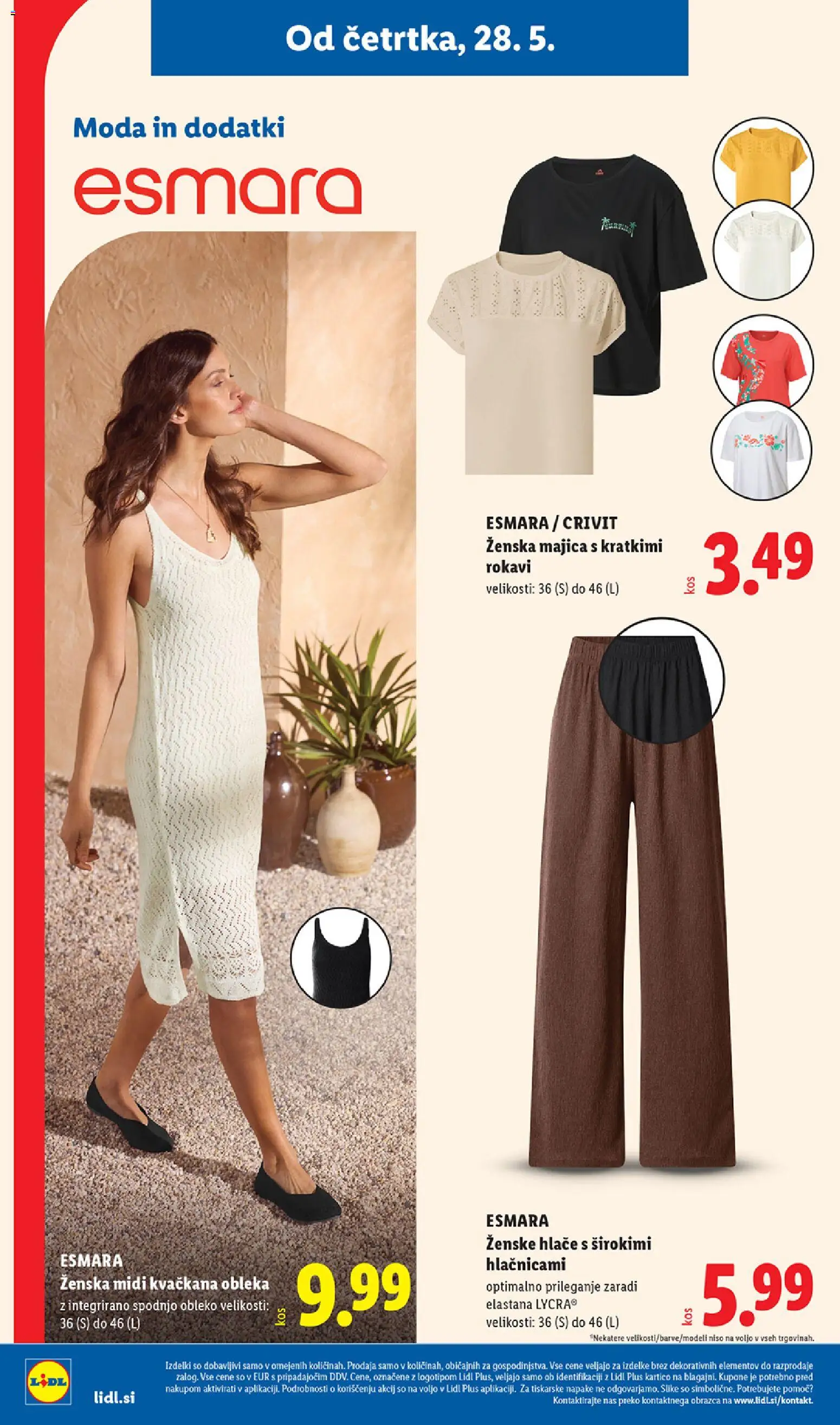 Novi Lidl katalog ponudbe – veljaven od 28.05.2026 | Stran: 36 | Izdelki: Majica, Hlace, Obleka