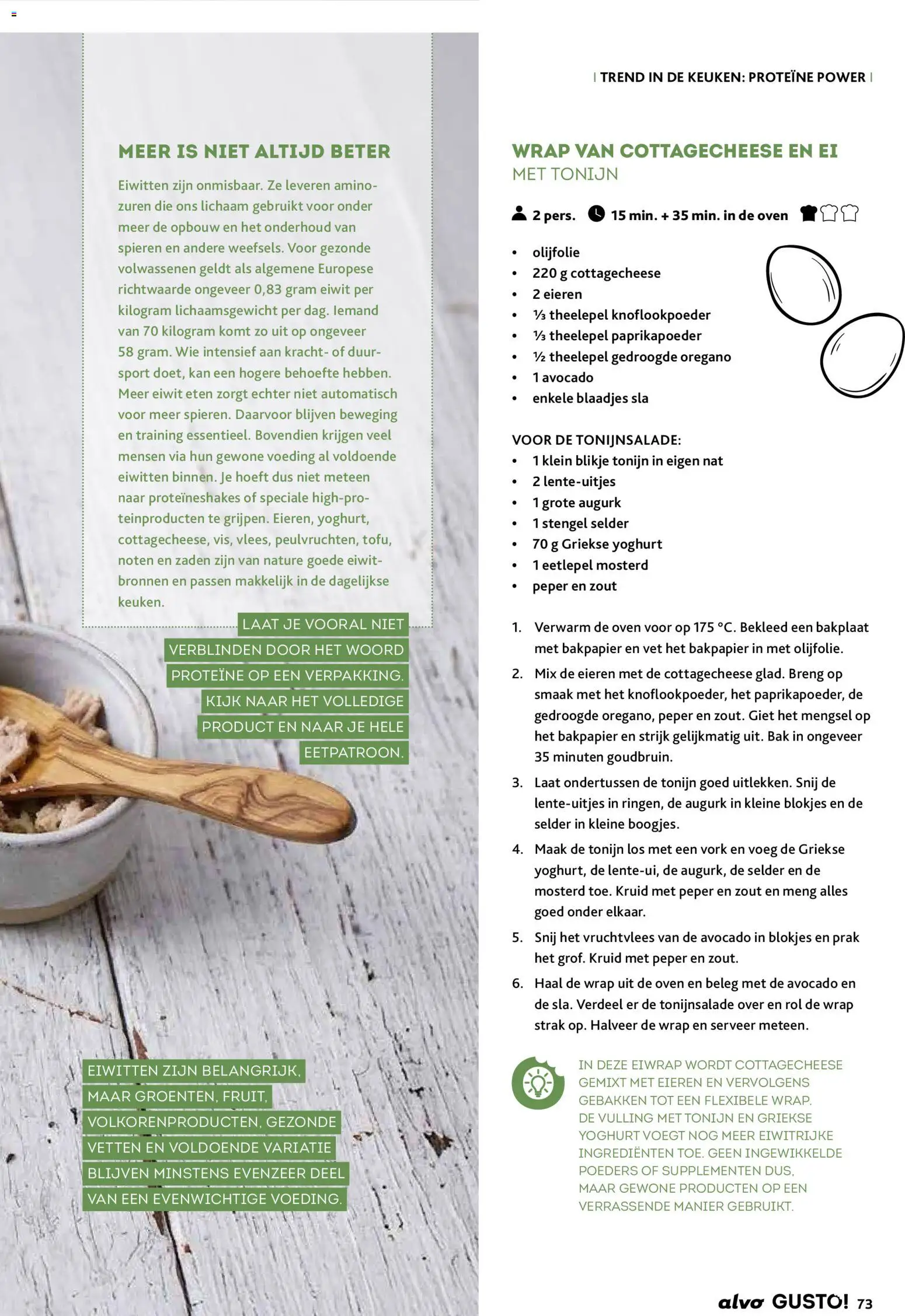 {H1} | Pagina: 73 | Producten: Olijfolie, Bakpapier, Paprikapoeder, De oven