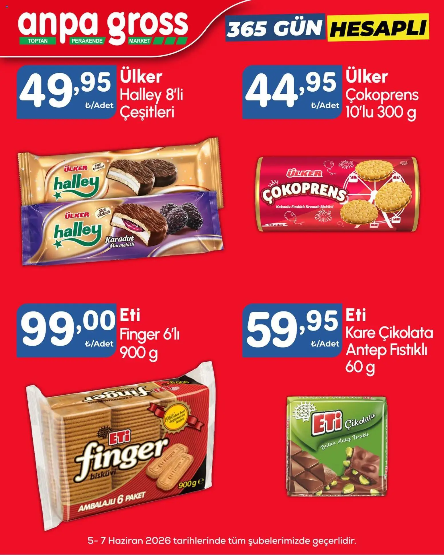 Anpa Gross Katalog - 05.06.2026 tarihinden itibaren geçerlidir | Sayfa: 11 | Ürünler: Çikolata, Bisküvi