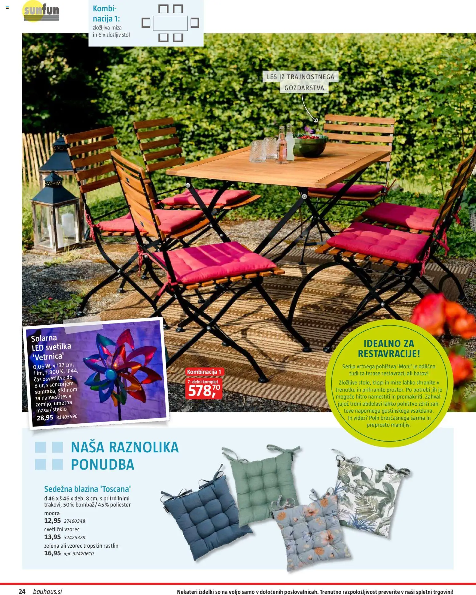 Novi Bauhaus katalog ponudbe – veljaven od 28.09.2026 | Stran: 24 | Izdelki: Pohištvo, Blazina, Miza, Svetilka