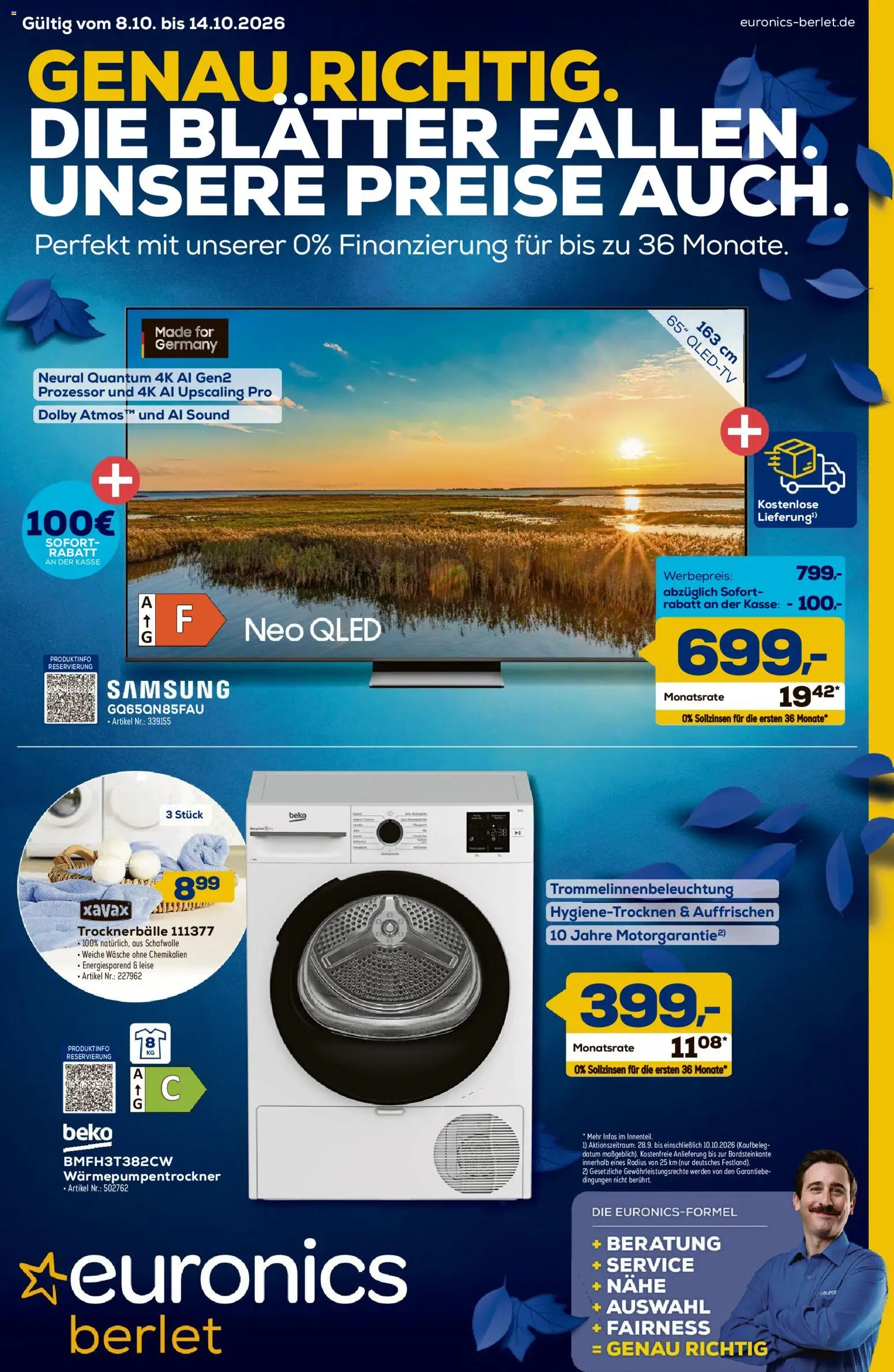 Euronics Prospekt – gültig ab 08.10.2026 | Seite: 1 | Produkte: Samsung