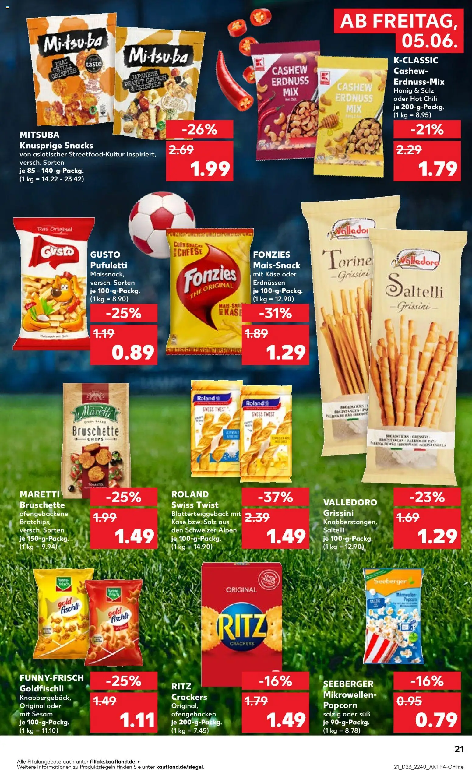 Kaufland Prospekt Stuttgart – gültig ab 04.06.2026 | Seite: 21 | Produkte: Käse, Salz, Chili, Chips
