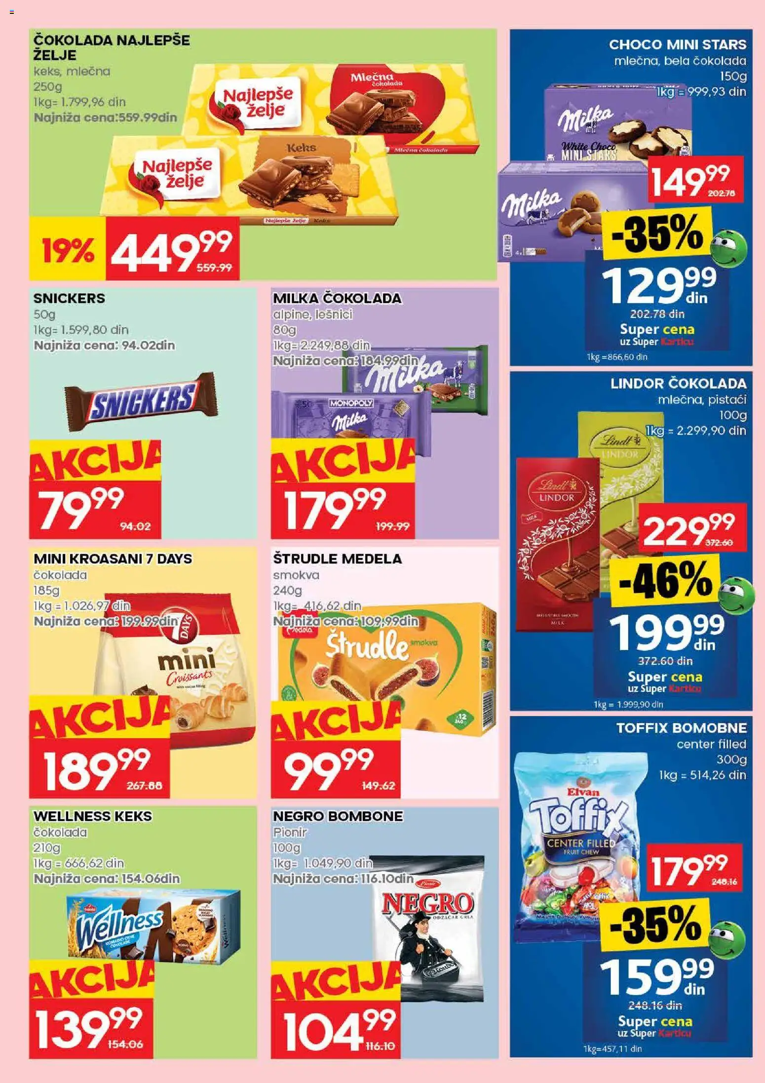 Mercator katalog - važi od 25.06.2026 | Strana: 23 | Proizvode: Bombone, Milka, Pistaći, Čokolada