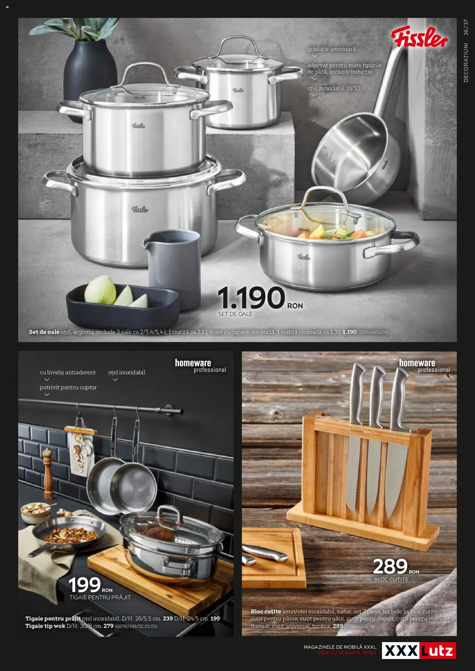 Noul catalog XXXLutz – valabil de la 14.05.2026 | Pagină: 37 | Produse: Cuptor, Tigaie, Cratiță, Cuțit