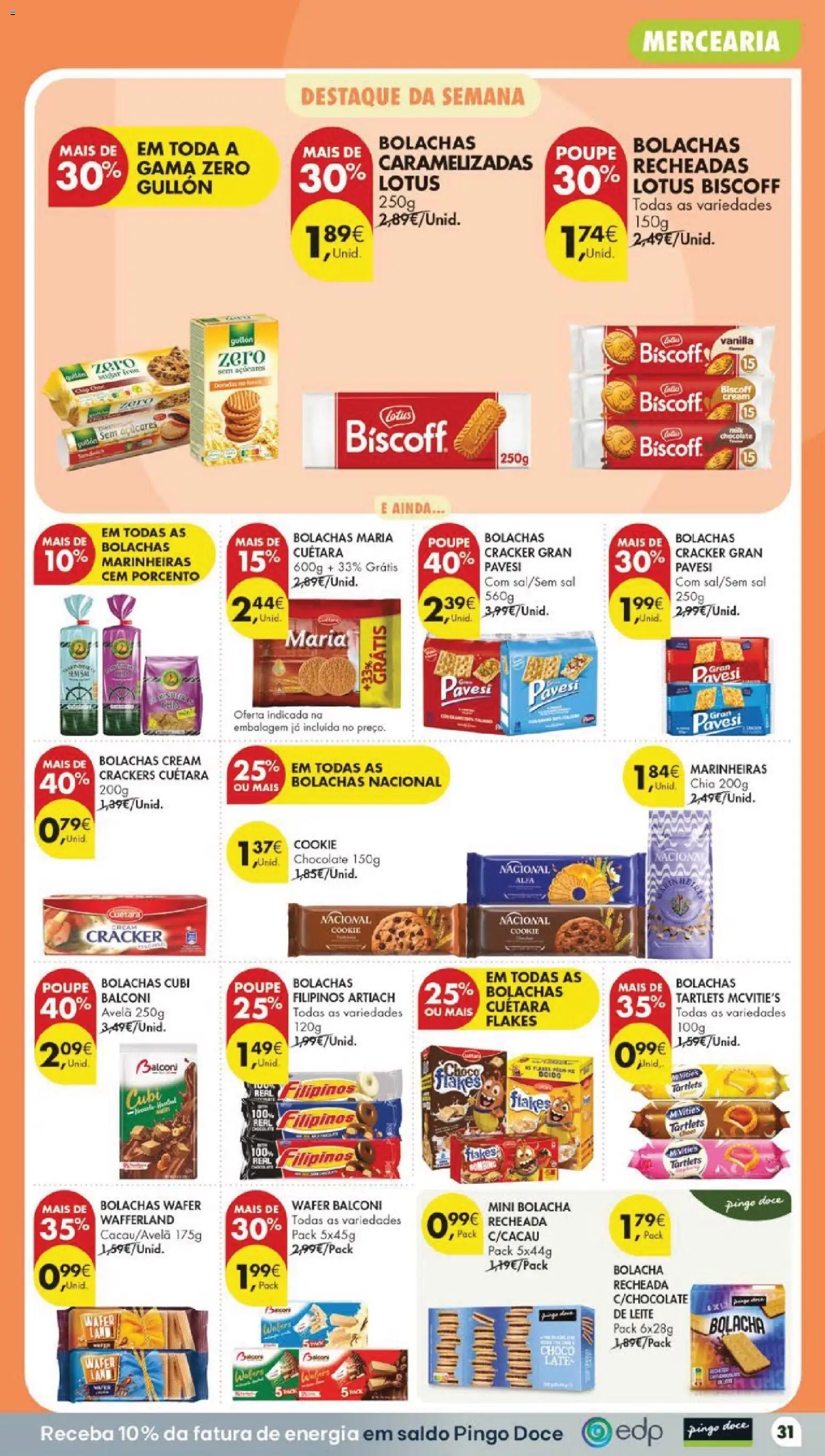 Pingo Doce folheto │ válido de 04/08/2026 | Página: 37 | Produtos: Filipinos, Bolachas, Leite, Chocolate