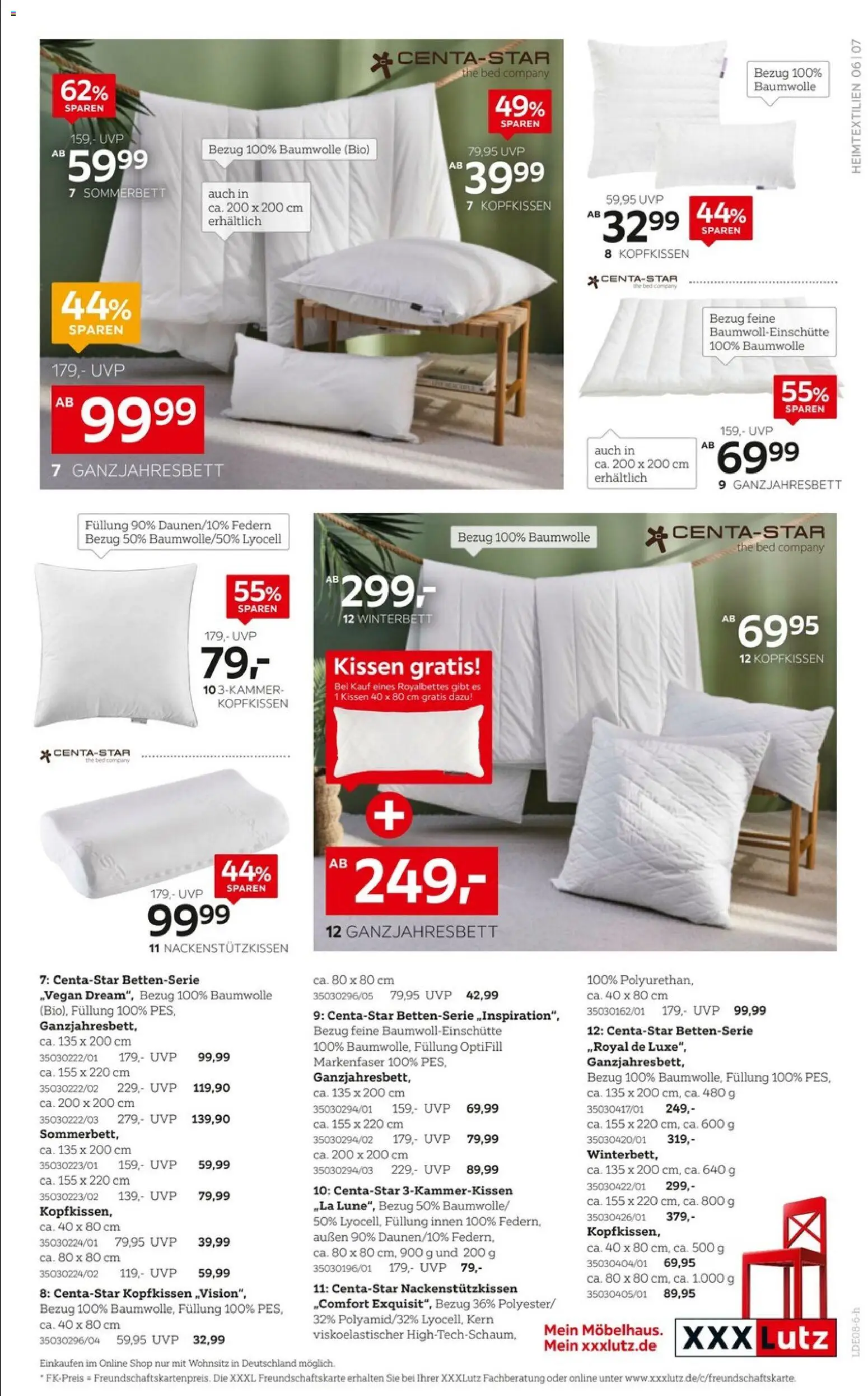 XXXLutz Wohnaccessoires – gültig ab 01.08.2026 | Seite: 7 | Produkte: Kissen, Kopfkissen