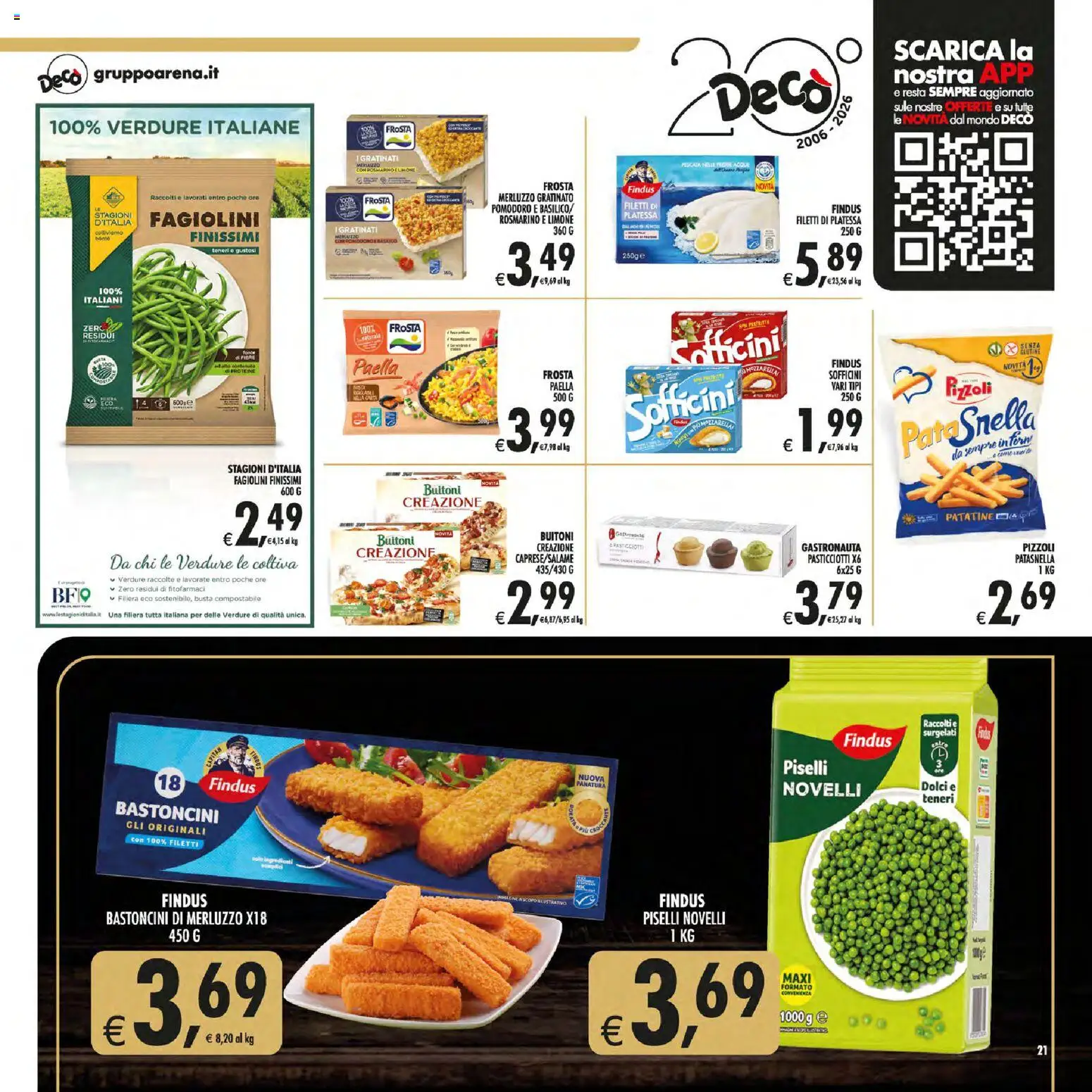 Volantino Decò del 21/08/2026 | Pagina: 21 | Prodotti: Senza glutine, Pomodoro, Fagiolini, Paella