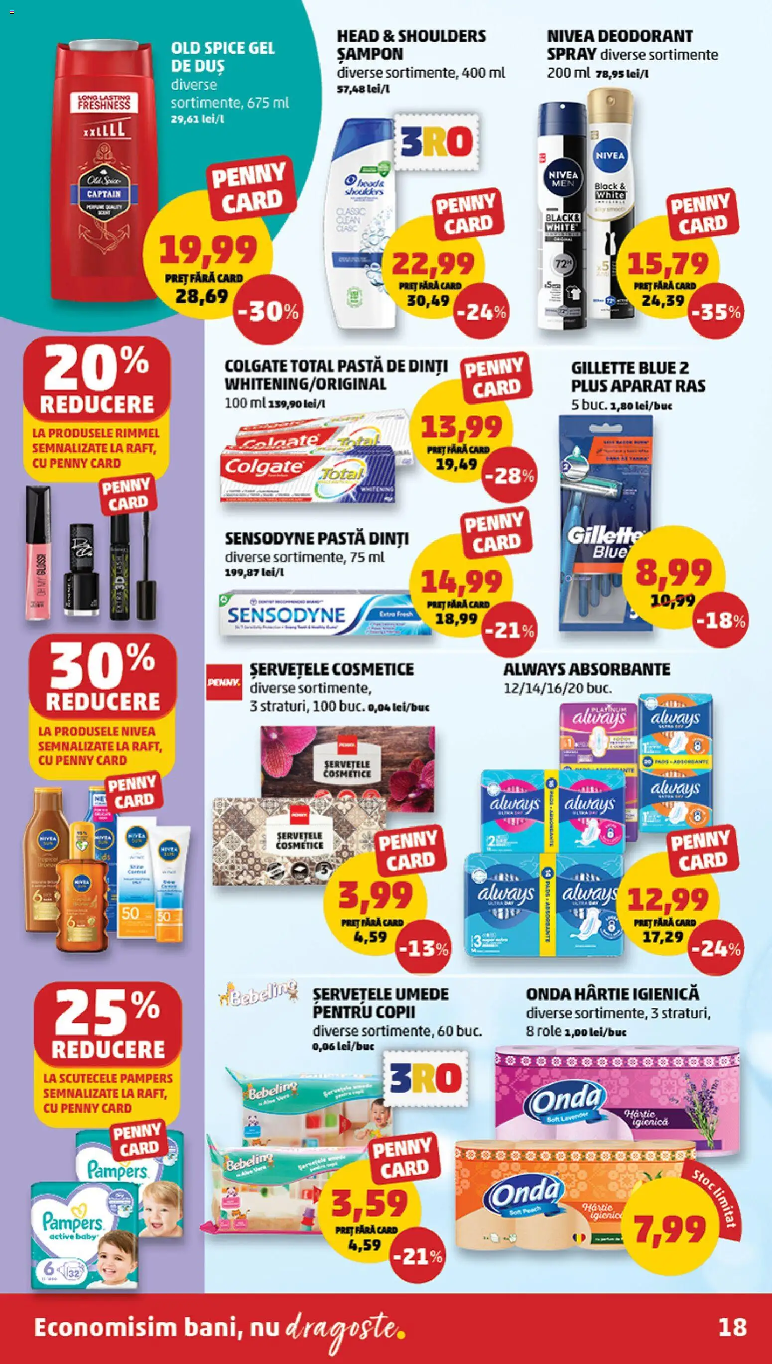 Noul catalog PENNY – valabil de la 22.07.2026 | Pagină: 18 | Produse: Pomelo, Deodorant, Șervețele umede, Absorbante
