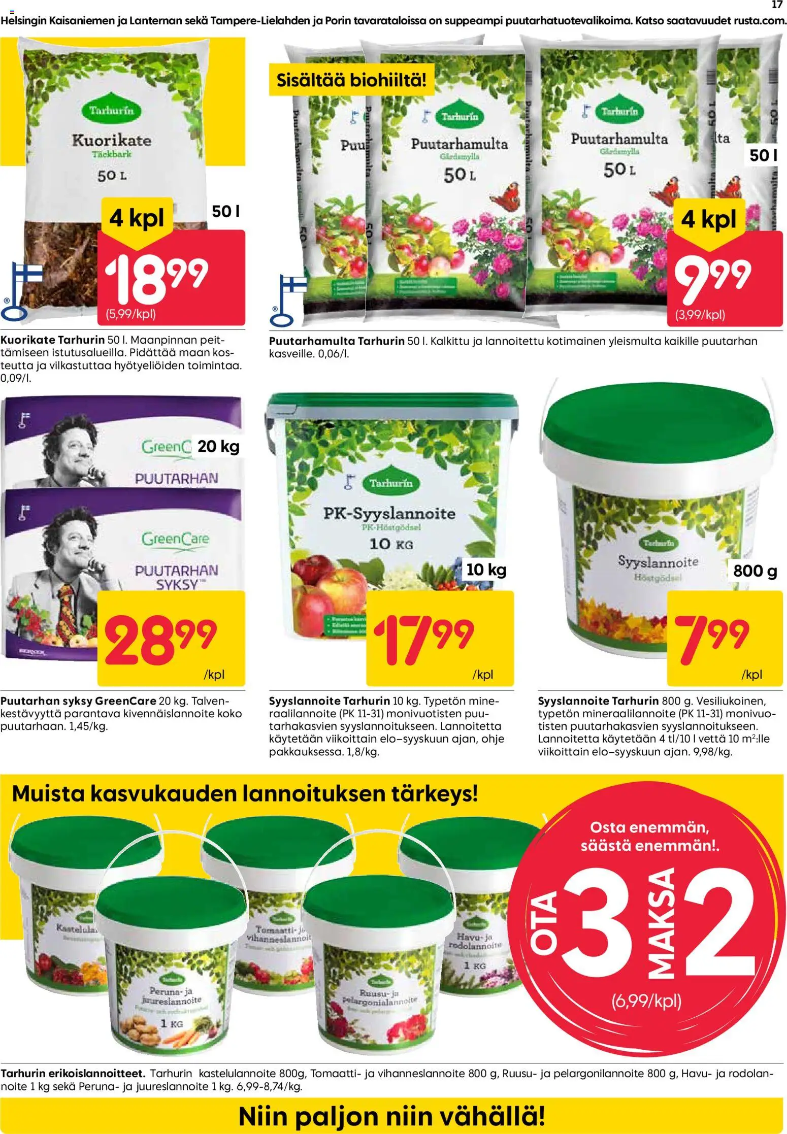 Rusta tarjoukset – voimassa 29/06/2026 alkaen | Sivu: 17