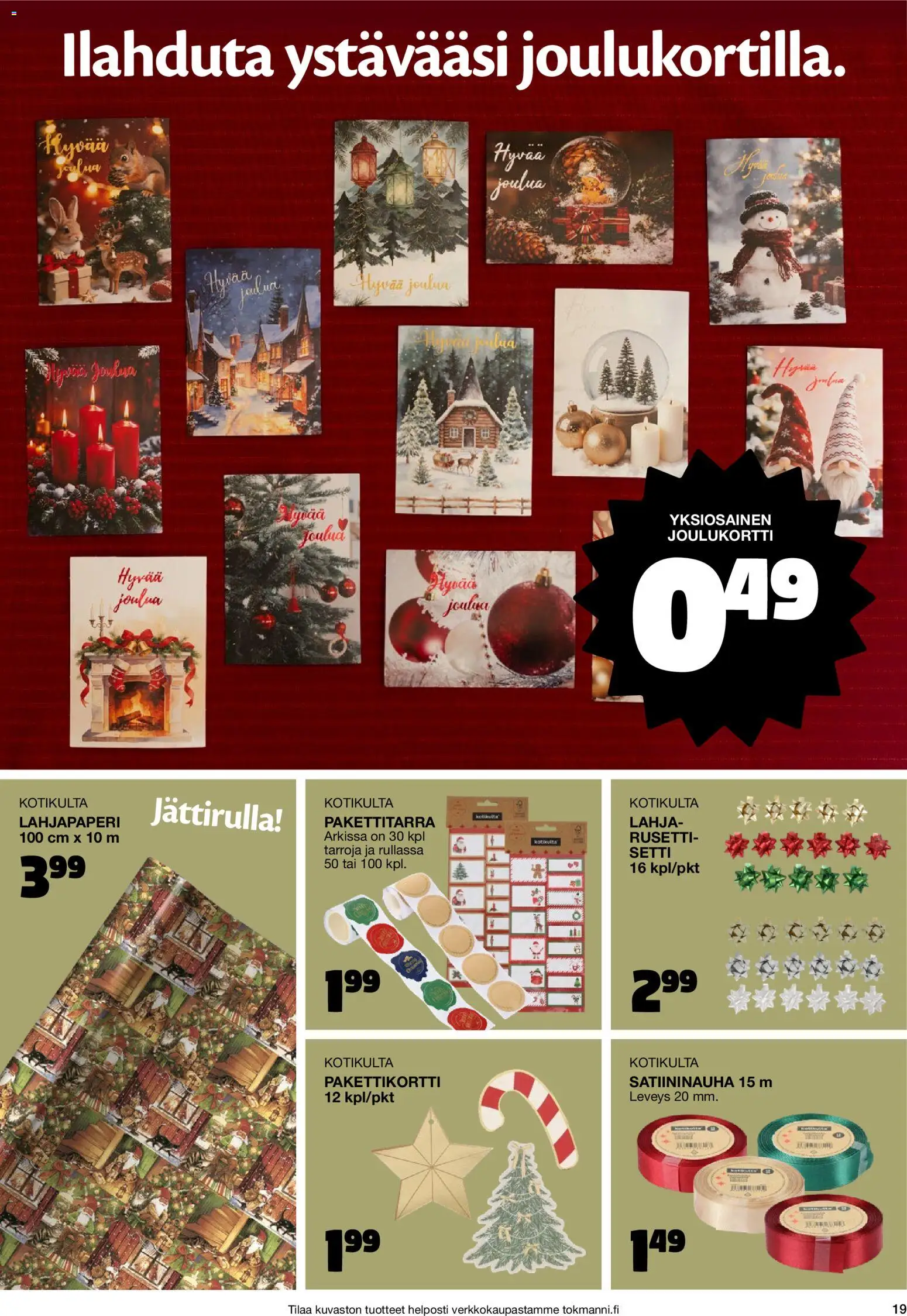 Tokmanni Joulukuvasto 2026 – voimassa 26/10/2026 alkaen | Sivu: 19