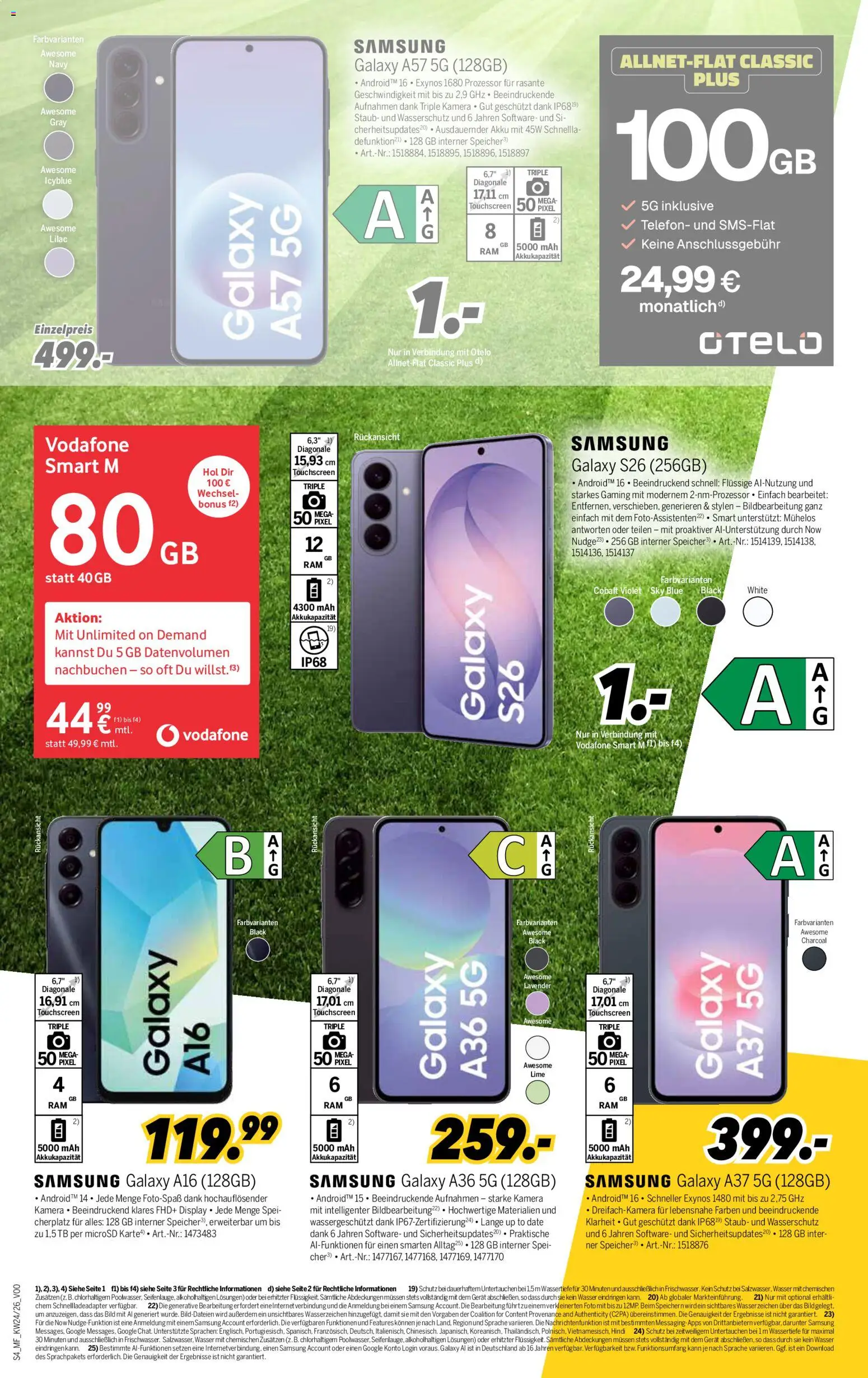 Medimax Mobilfunk Woche – gültig ab 06.06.2026 | Seite: 4 | Produkte: Kamera, Samsung, Wasser, Telefon