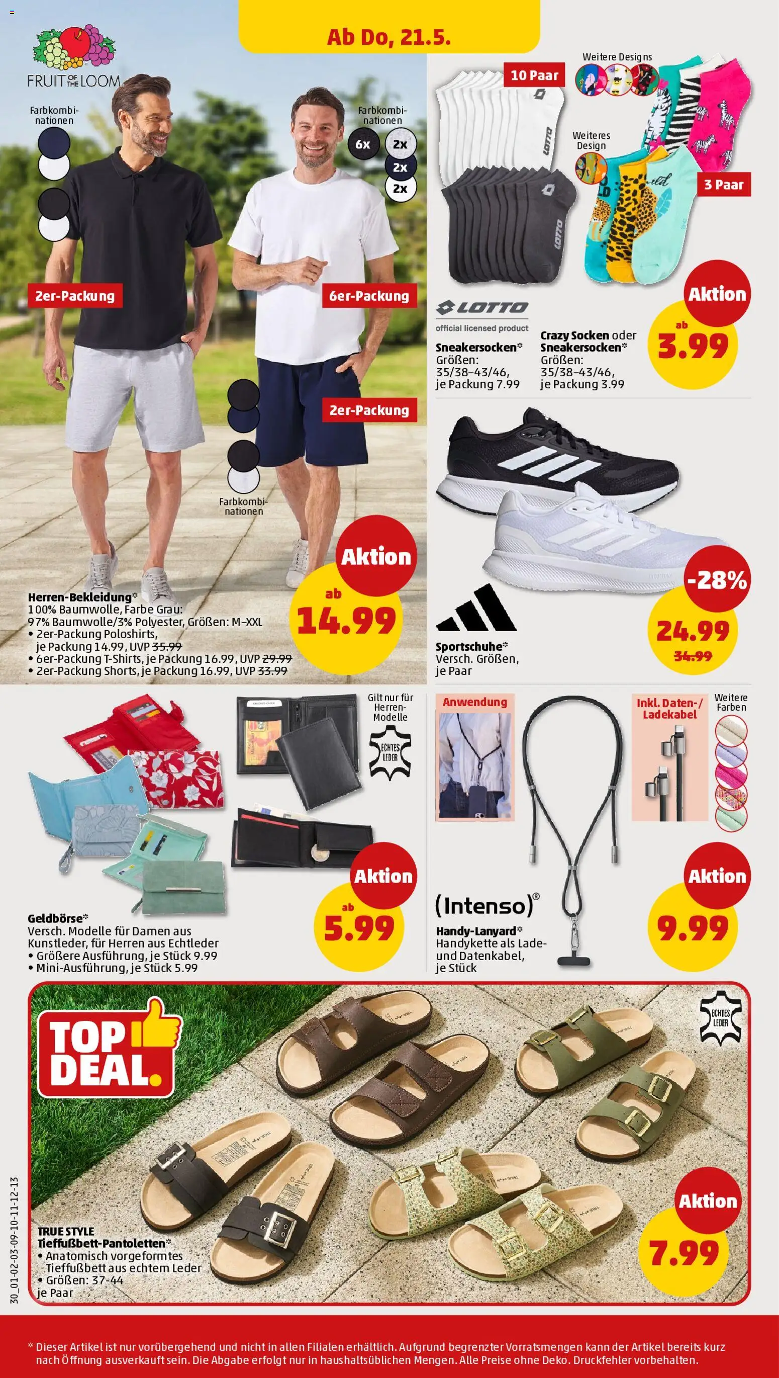 Penny Prospekt 	 – gültig ab 18.05.2026 | Seite: 32 | Produkte: Ladekabel, Socken