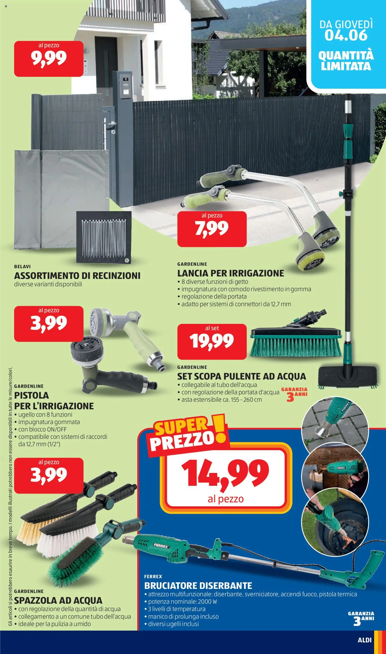 Volantino Aldi del 01.06.2026 | Pagina: 27 | Prodotti: Spazzola, Acqua, Tubo, Scopa