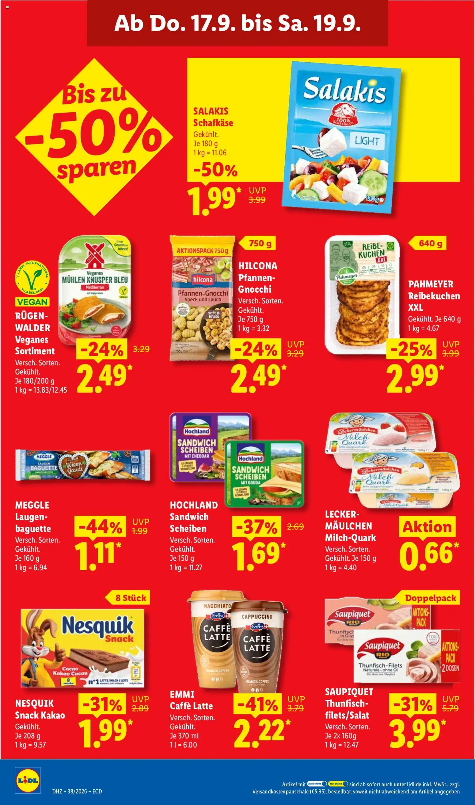 Lidl Německo leták od 14.09.2026 | Strana: 66 | Produkty: Vegan, Gouda, Nesquik, Kakao