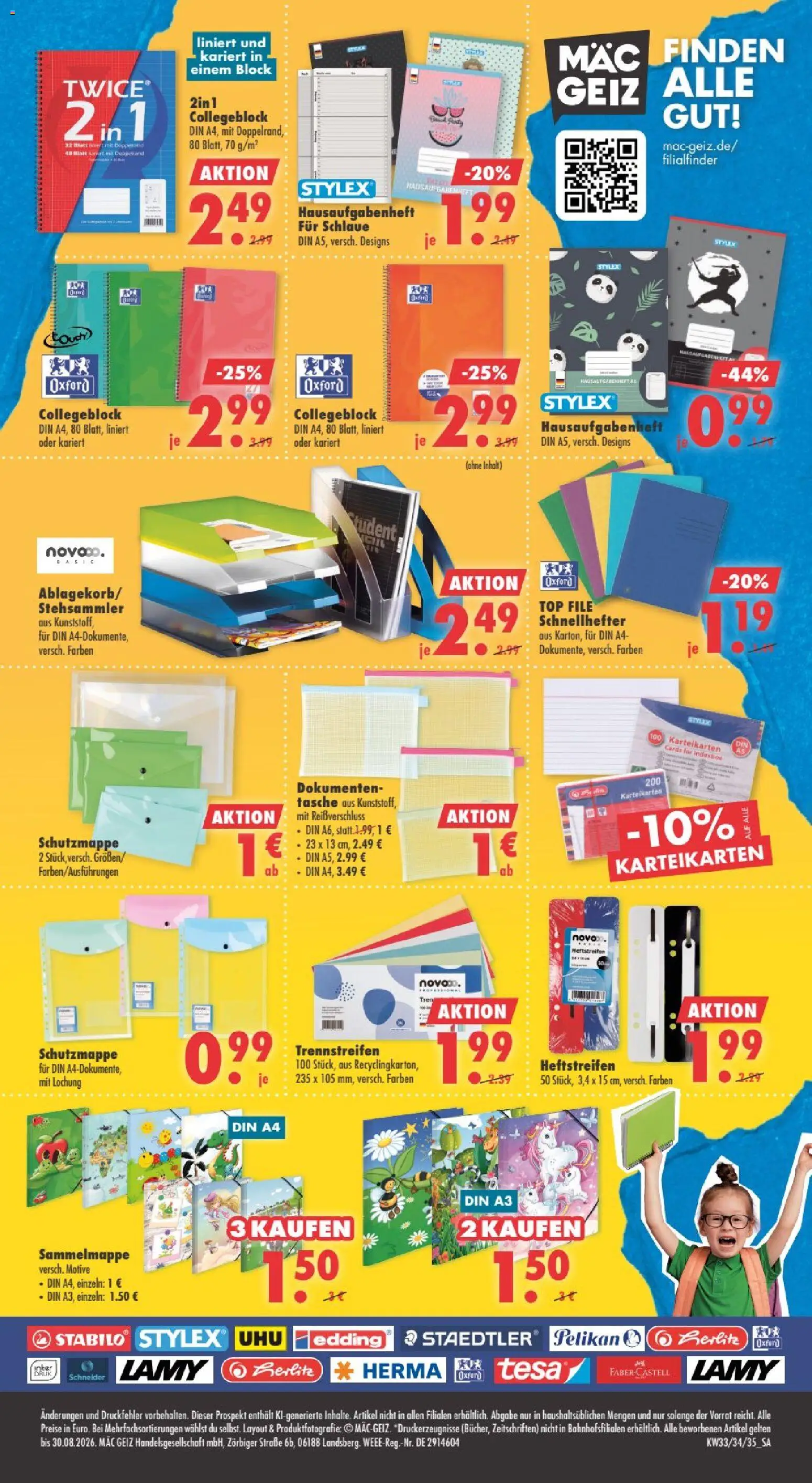 Mäc Geiz Schulaktion – gültig ab 10.08.2026 | Seite: 12 | Produkte: Top, Tasche