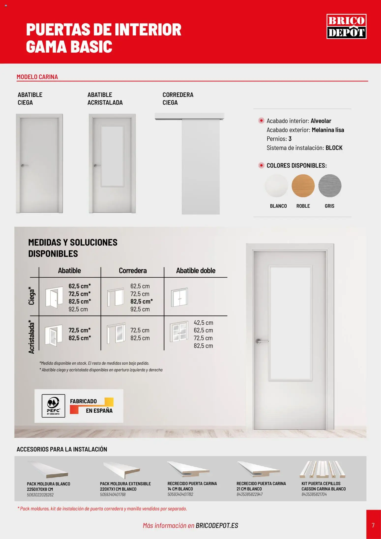 Brico Depôt Puertas y Ventanas │ válido desde el 07/10/2026 | Página: 7 | Productos: Puertas