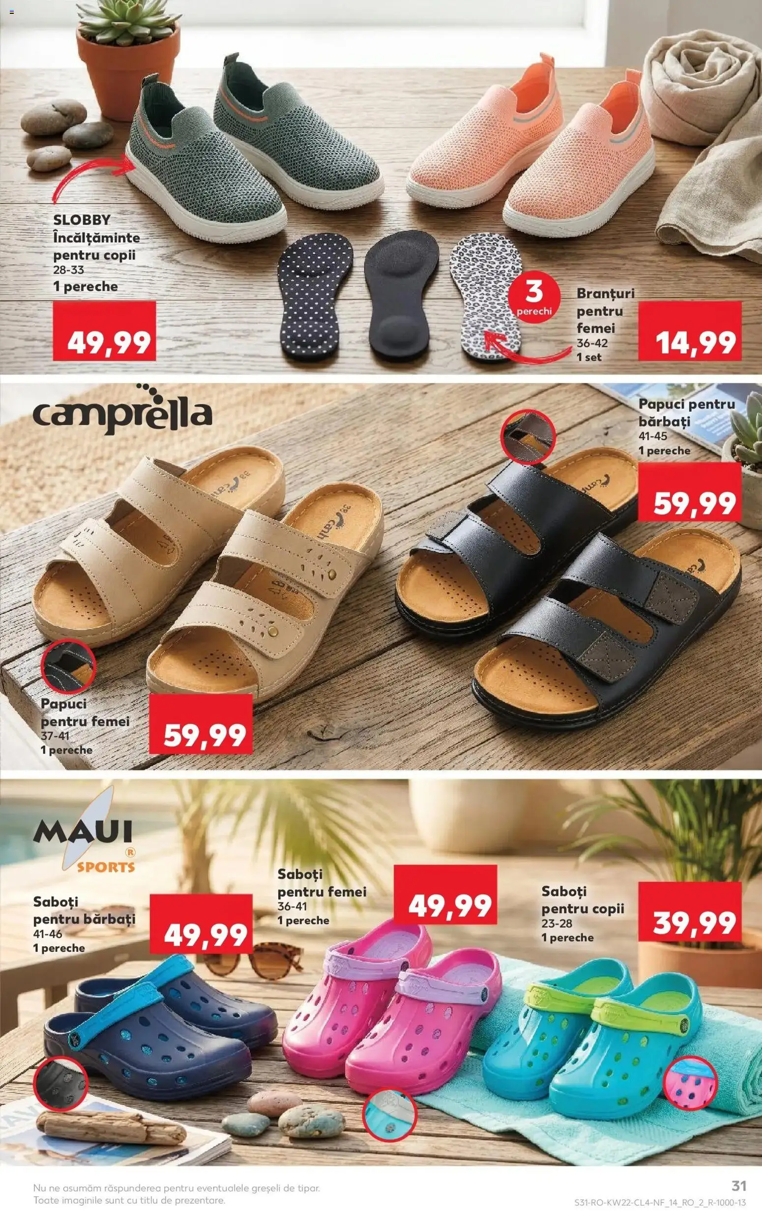 Noul catalog Kaufland – valabil de la 27.05.2026 | Pagină: 31 | Produse: Bornoz takımı, Papuci