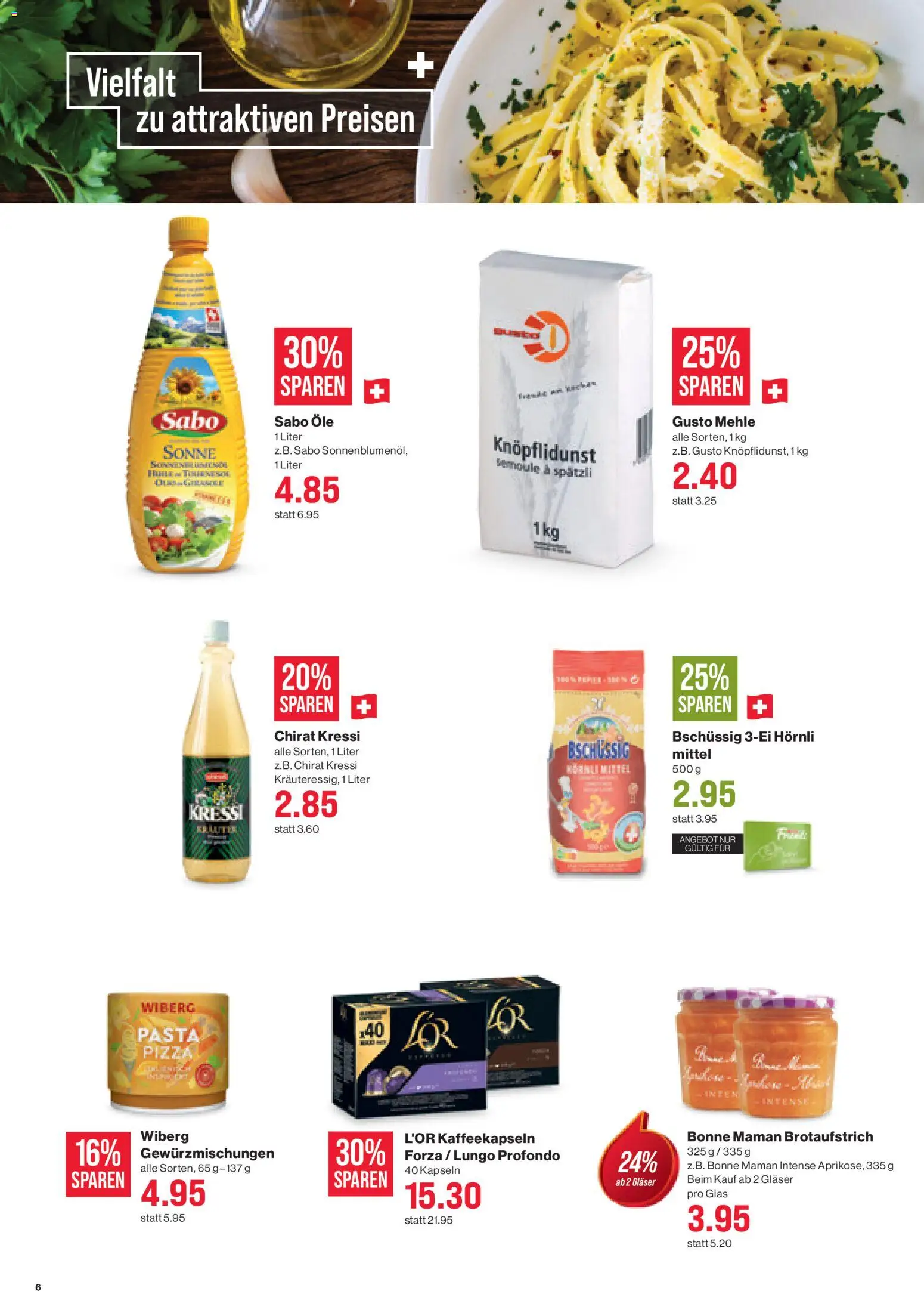 SPAR - SPAR Handels AG – gültig ab 18.06.2026 | Seite: 6 | Produkte: Pizza, Pasta