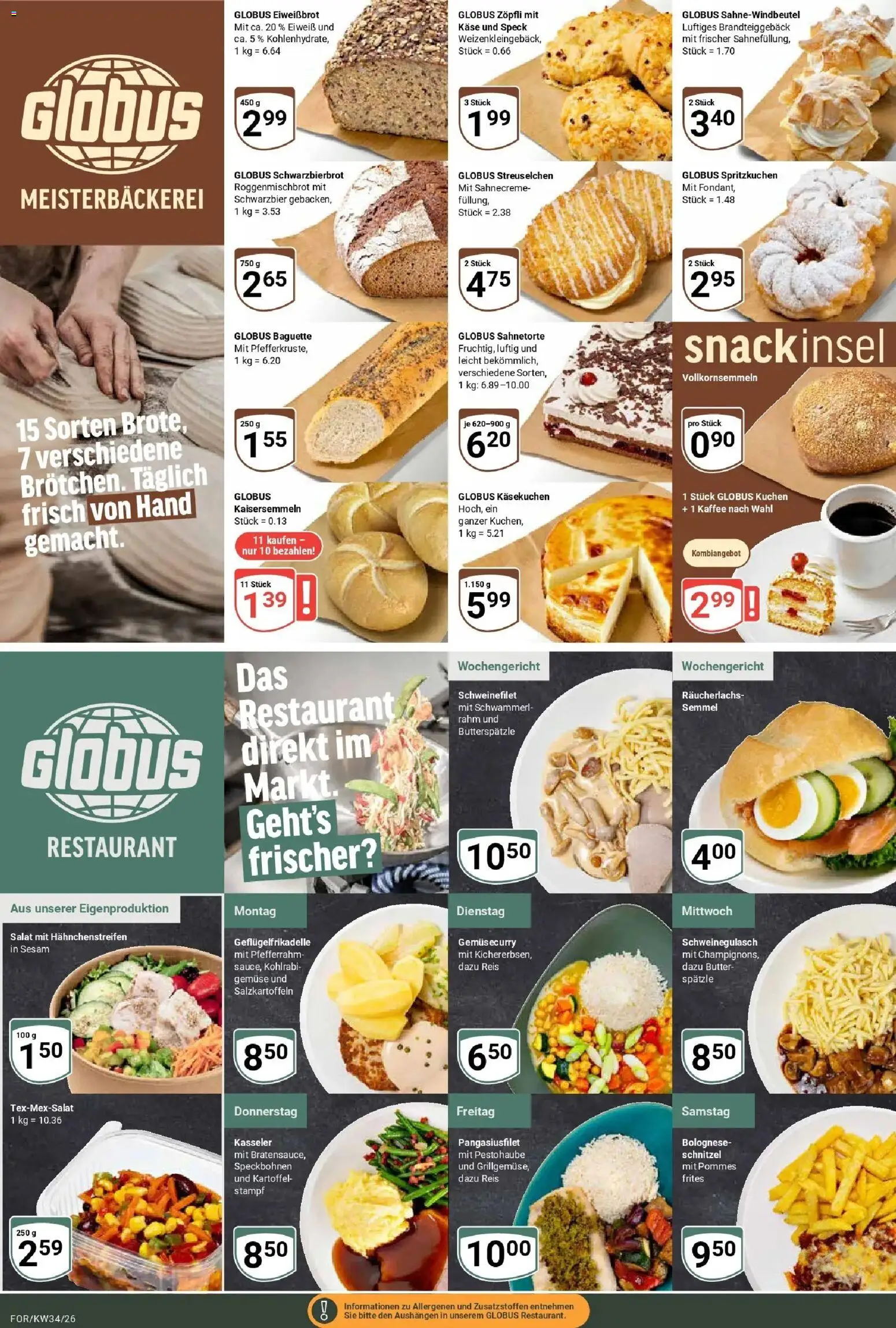 Globus Prospekt Forchheim (ab 17.08.2026) » Angebote online | Seite: 6 | Produkte: Butter, Käse, Kohlrabi, Reis