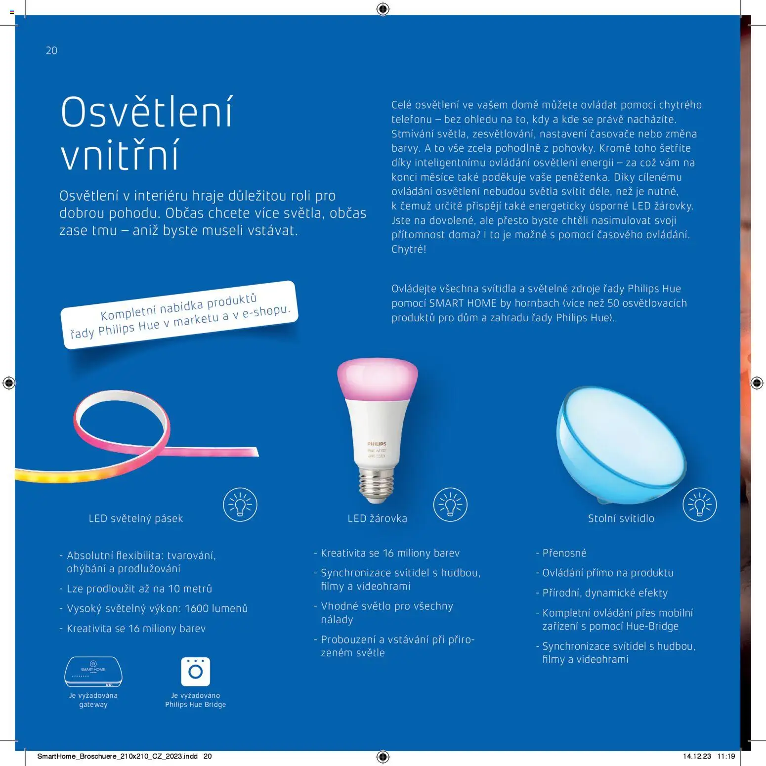 HORNBACH leták - SmartHome od 01.01.2026 | Strana: 20 | Produkty: Osvětlení, LED