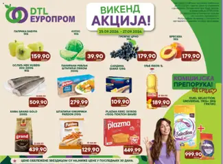 Europrom katalog Викенд акција - pregled Europrom kataloga - važi od 25.09.2026