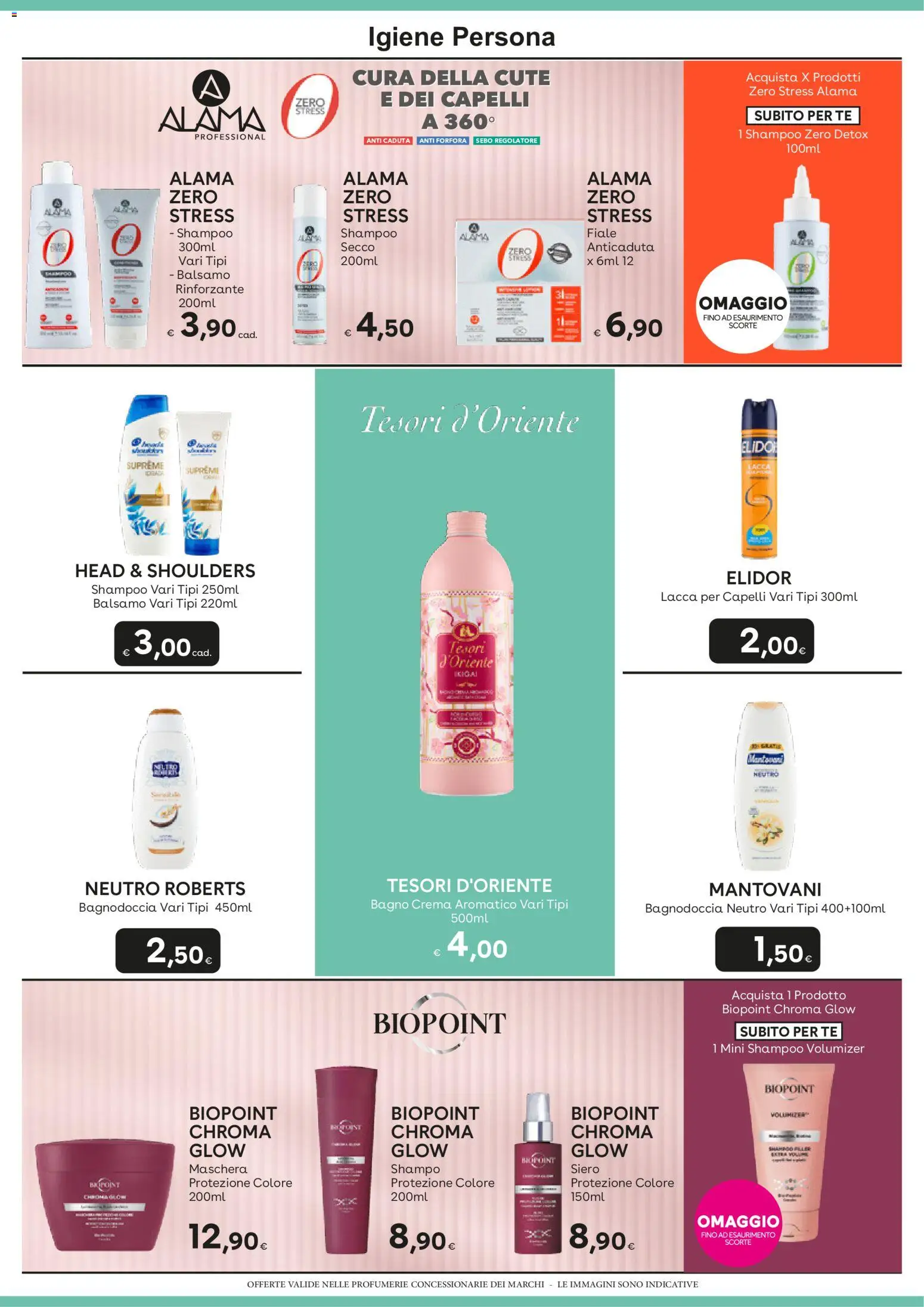 Volantino Idea bellezza del 02/10/2026 | Pagina: 10 | Prodotti: Balsamo, Lacca per capelli, Crema, Bagno